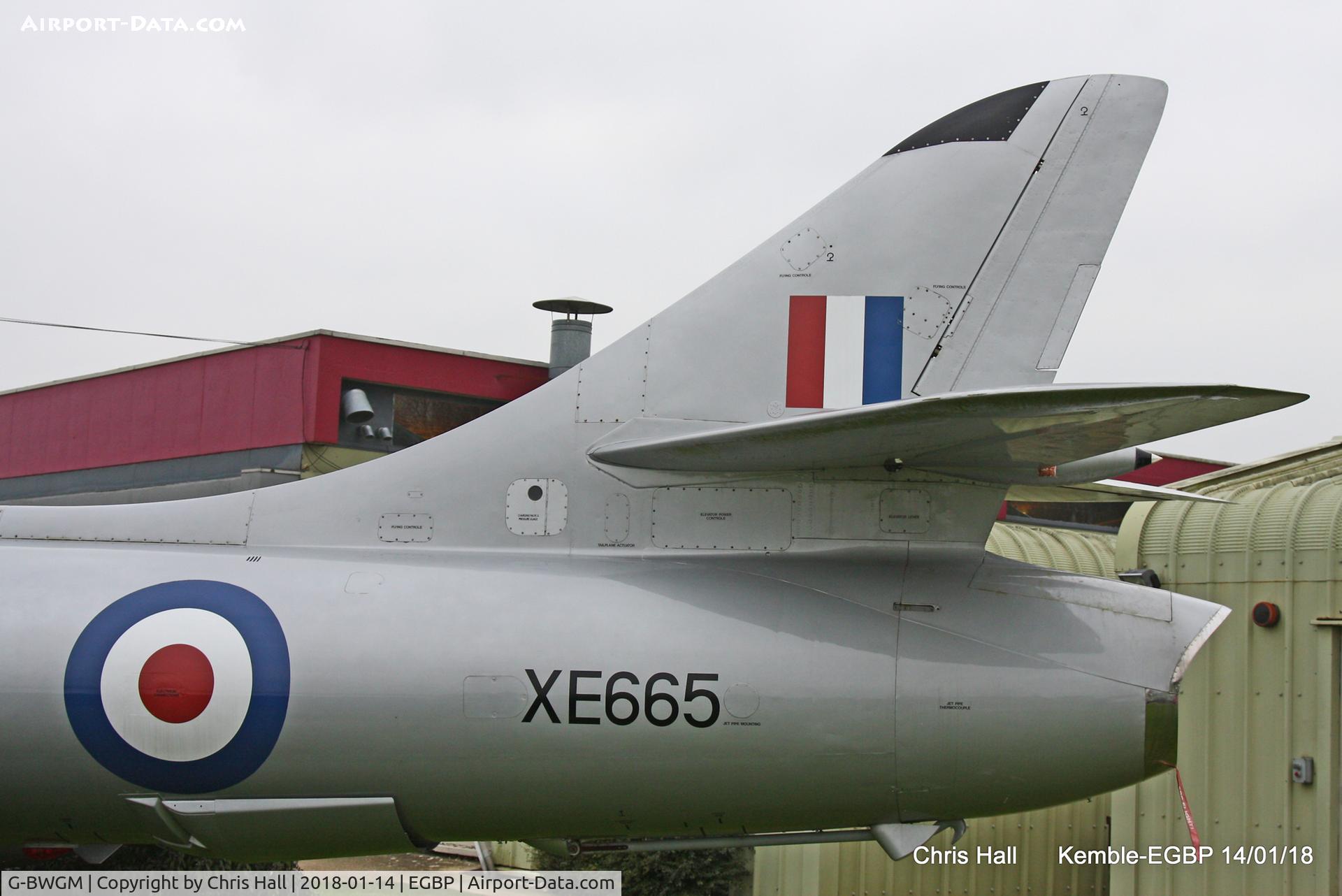 G-BWGM, 1955 Hawker Hunter T.8C C/N HABL-003008, Kemble