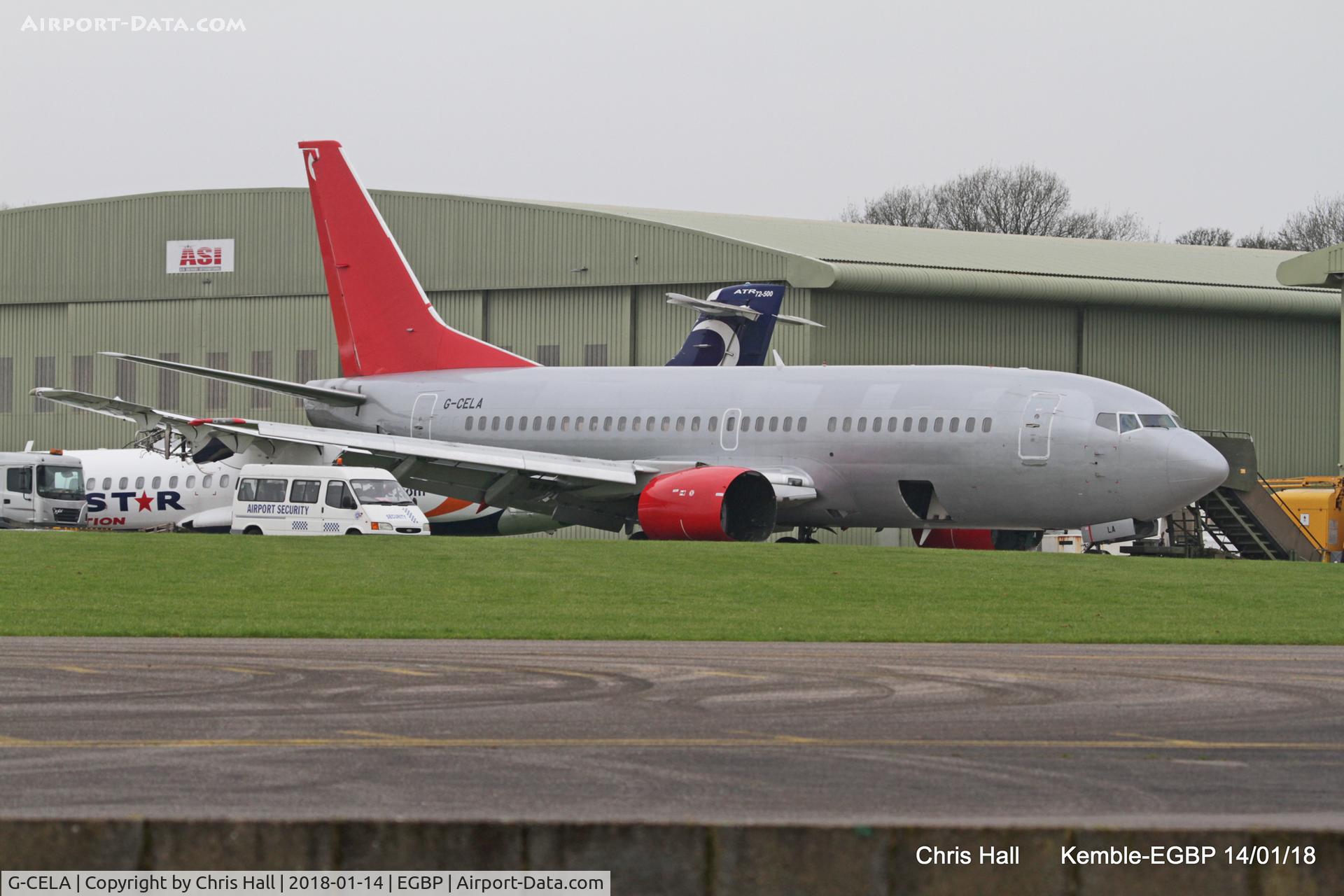 G-CELA, 1986 Boeing 737-377(QC) C/N 23663, Kemble