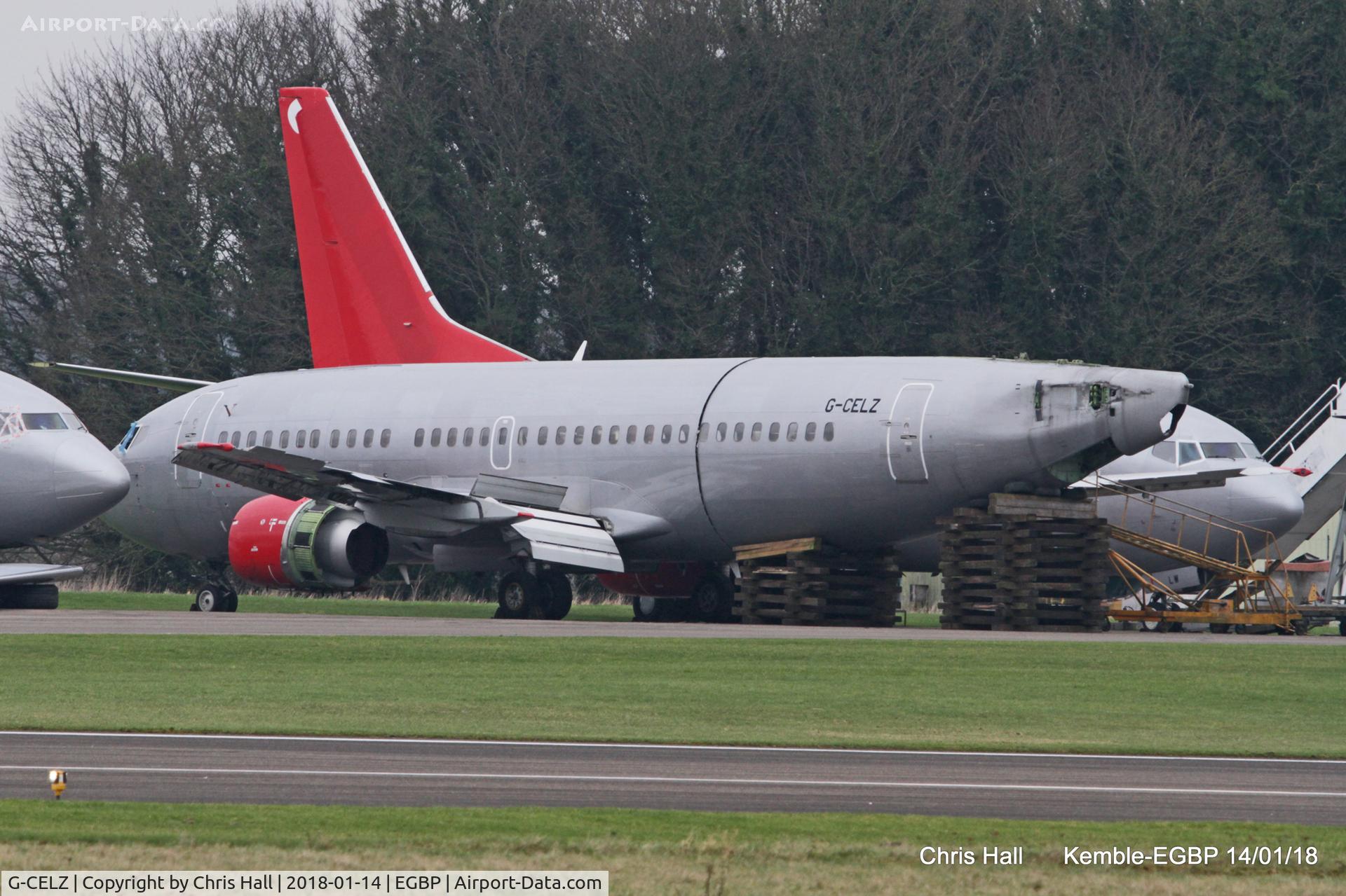 G-CELZ, 1986 Boeing 737-377(QC) C/N 23658, Kemble