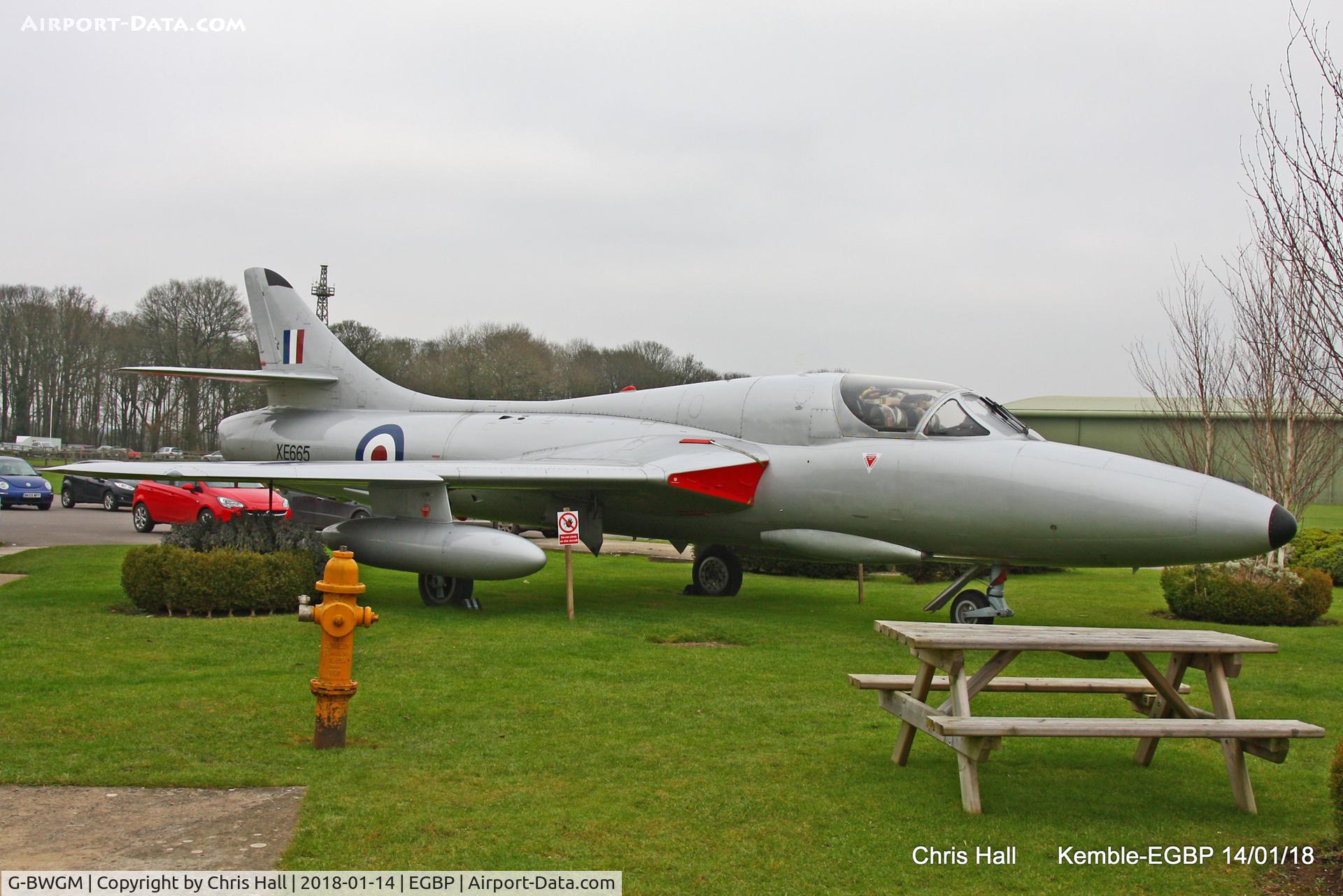 G-BWGM, 1955 Hawker Hunter T.8C C/N HABL-003008, Kemble