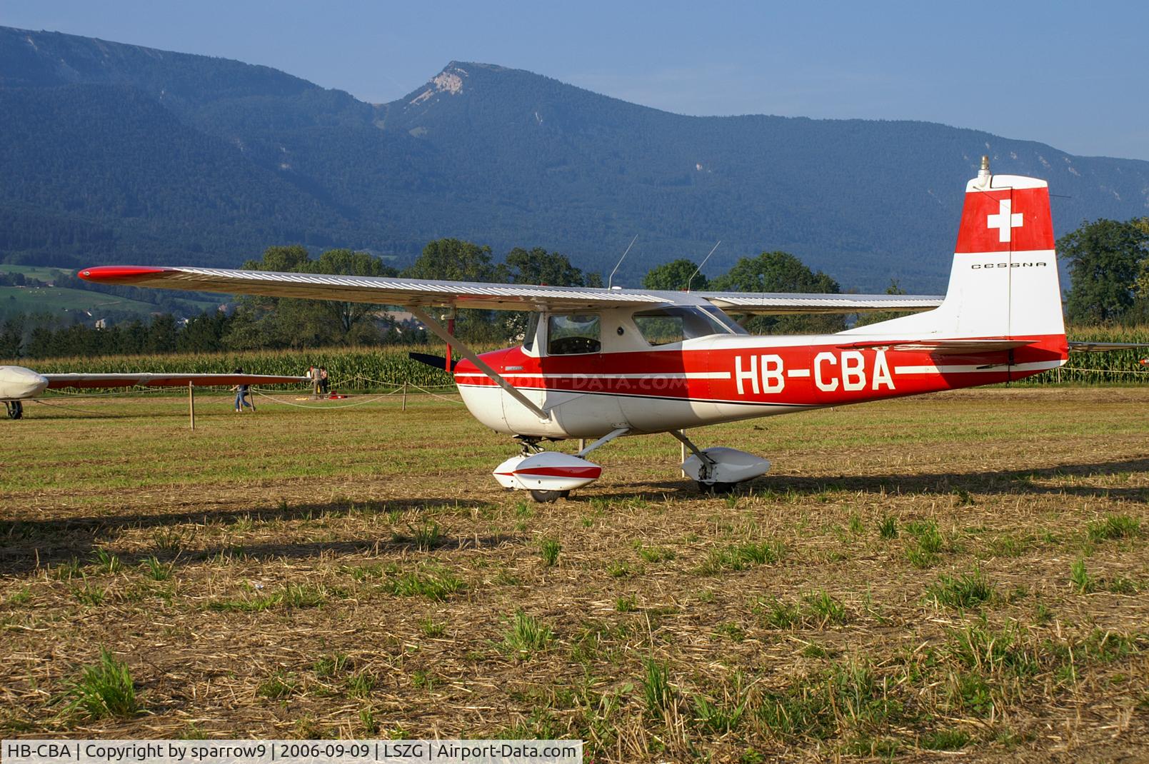 HB-CBA, 1963 Cessna 150D C/N 15060123, View from the left back at Grenchen