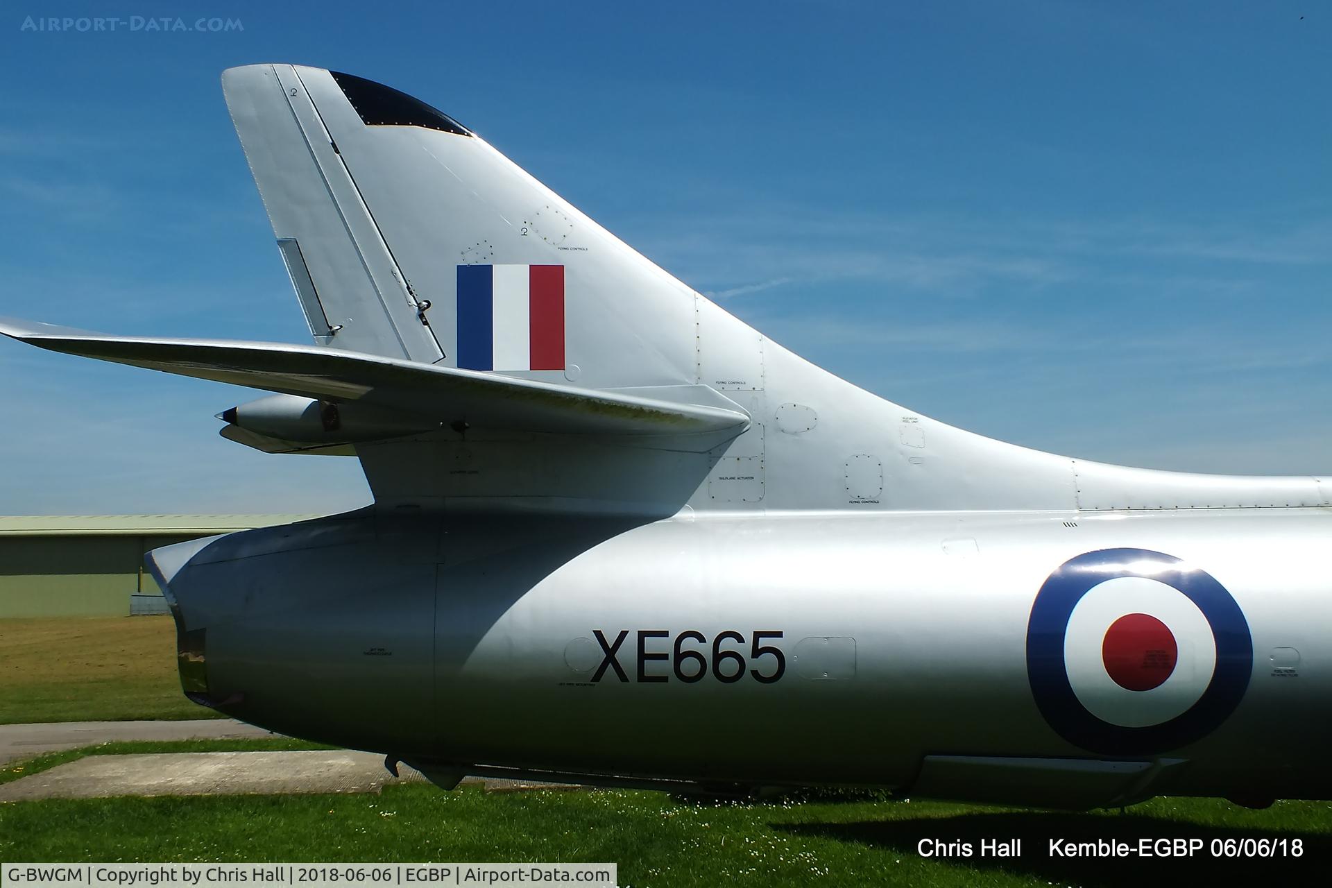 G-BWGM, 1955 Hawker Hunter T.8C C/N HABL-003008, Kemble