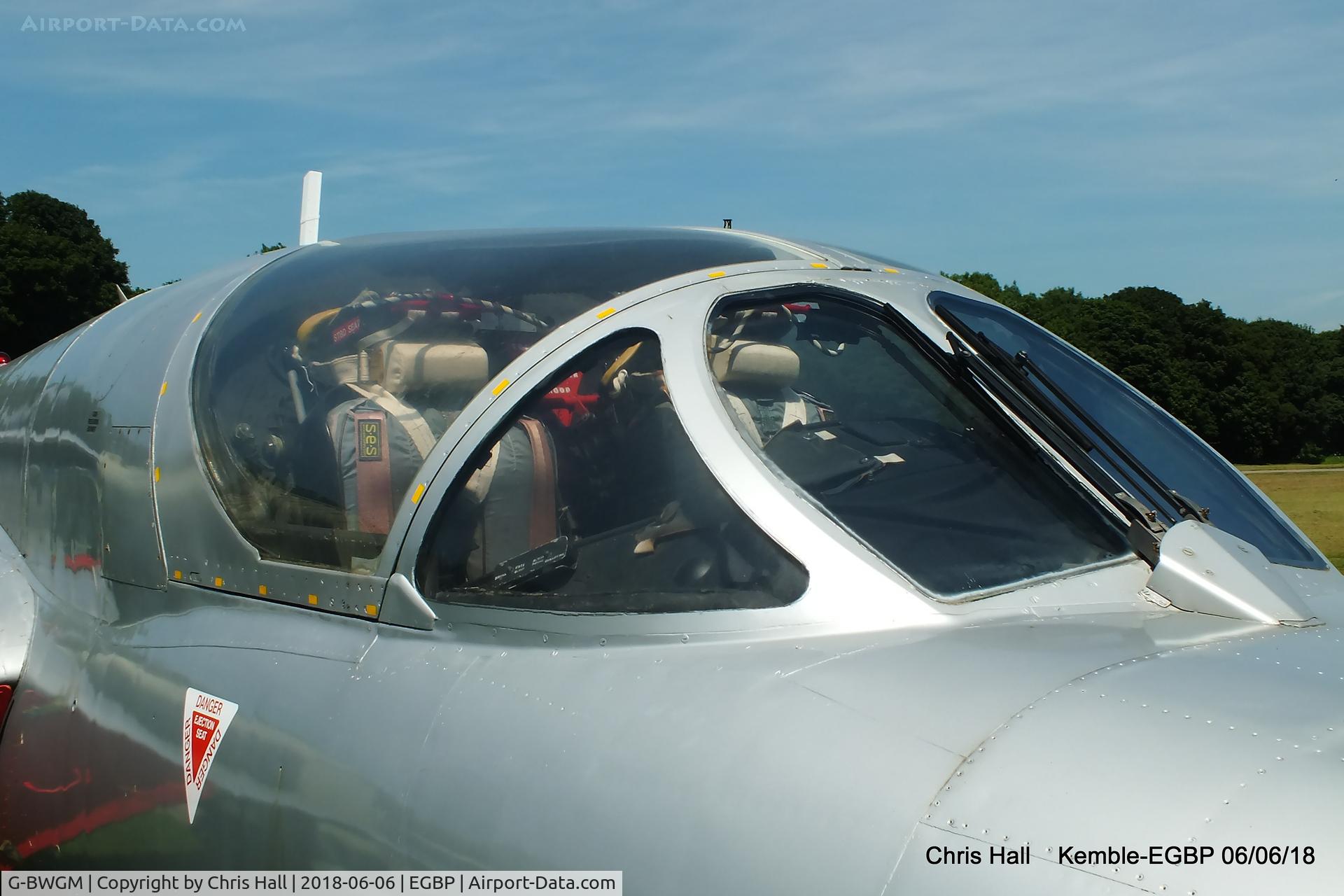 G-BWGM, 1955 Hawker Hunter T.8C C/N HABL-003008, Kemble