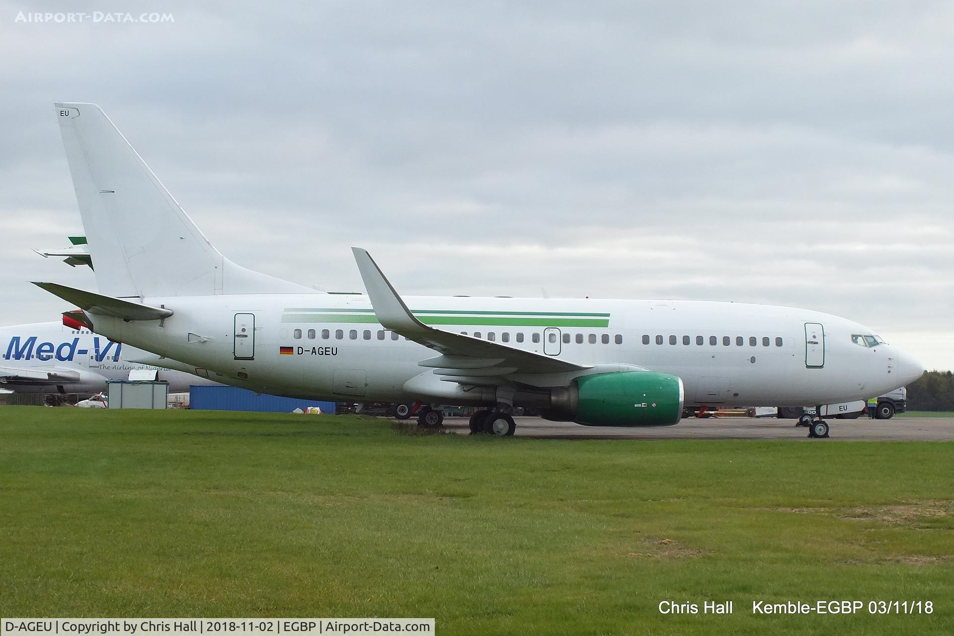 D-AGEU, 1998 Boeing 737-75B C/N 28104, Kemble