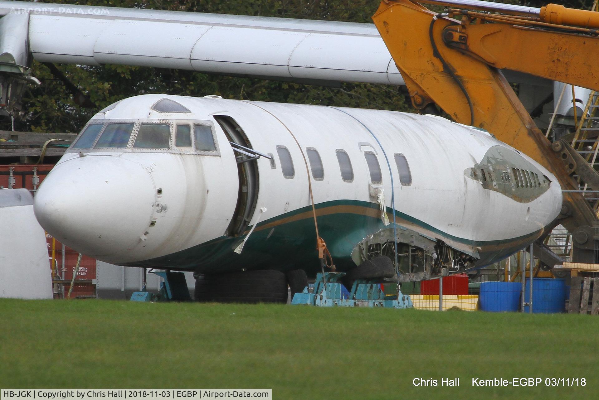 HB-JGK, 1979 Lockheed L-1329-25 JetStar II C/N 5233, Kemble