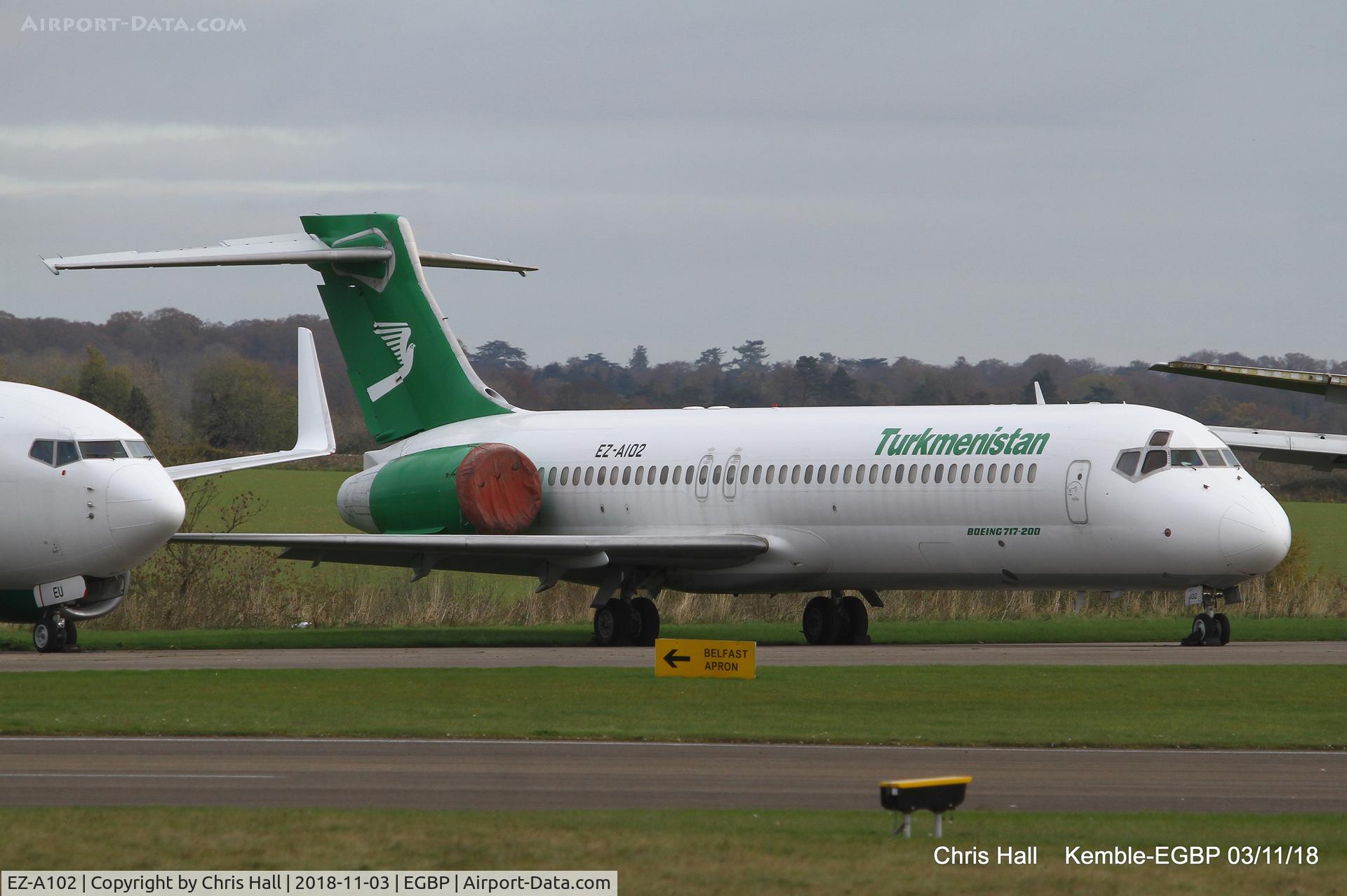 EZ-A102, 2001 Boeing 717-22K C/N 55154, Kemble