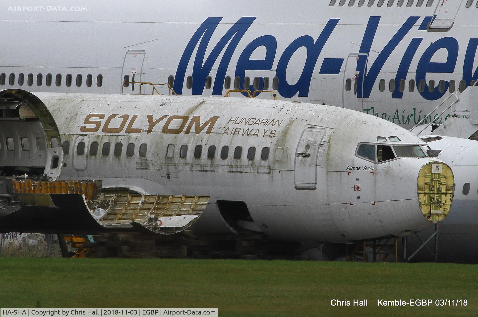 HA-SHA, 1992 Boeing 737-505 C/N 24648, Kemble