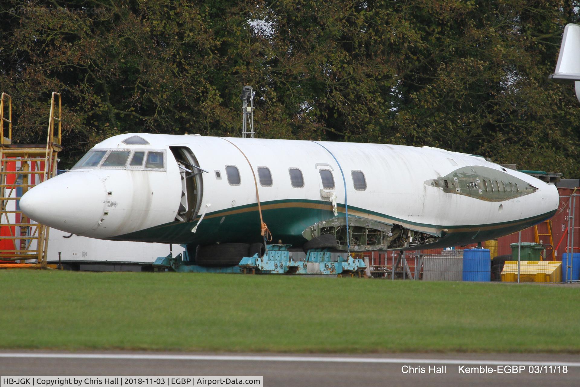 HB-JGK, 1979 Lockheed L-1329-25 JetStar II C/N 5233, Kemble