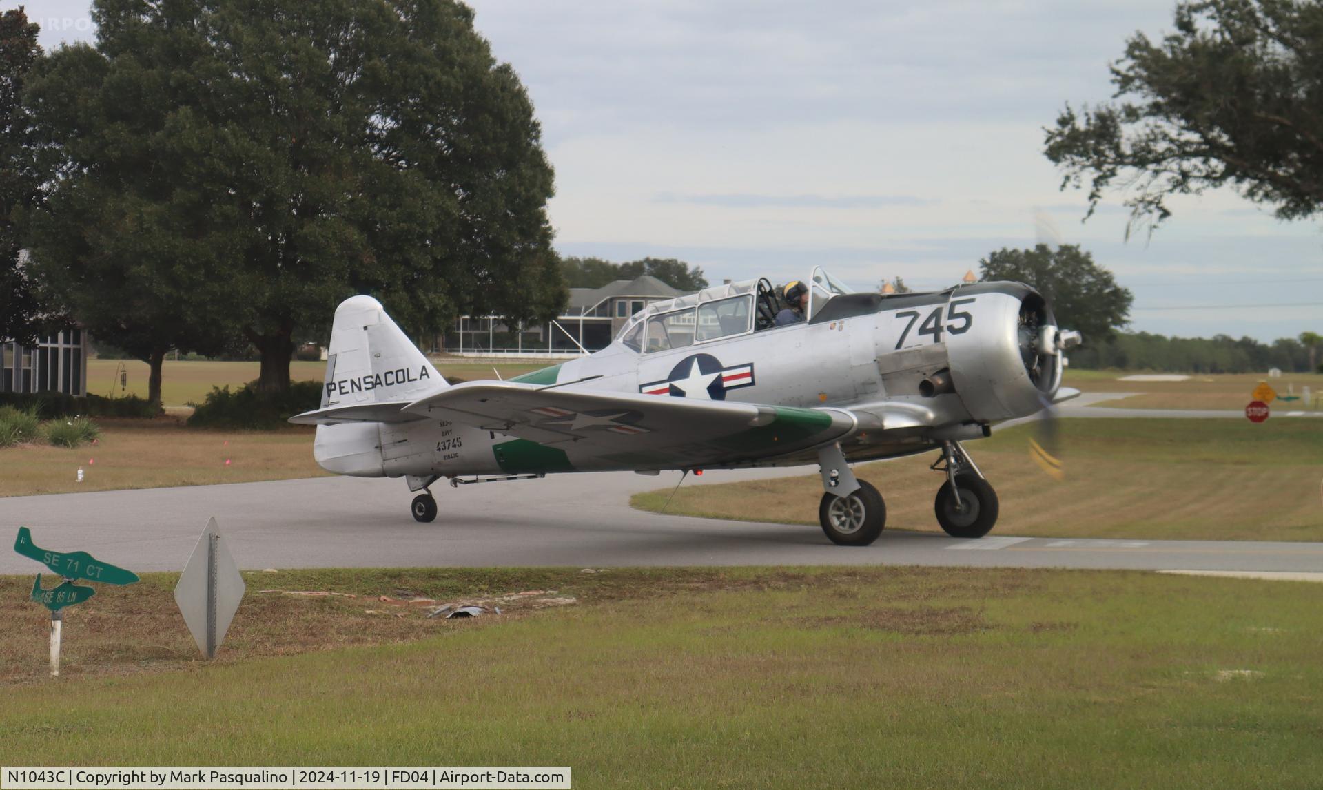 N1043C, 1938 North American SNJ-5 Texan C/N 8815726, North American SNJ-5