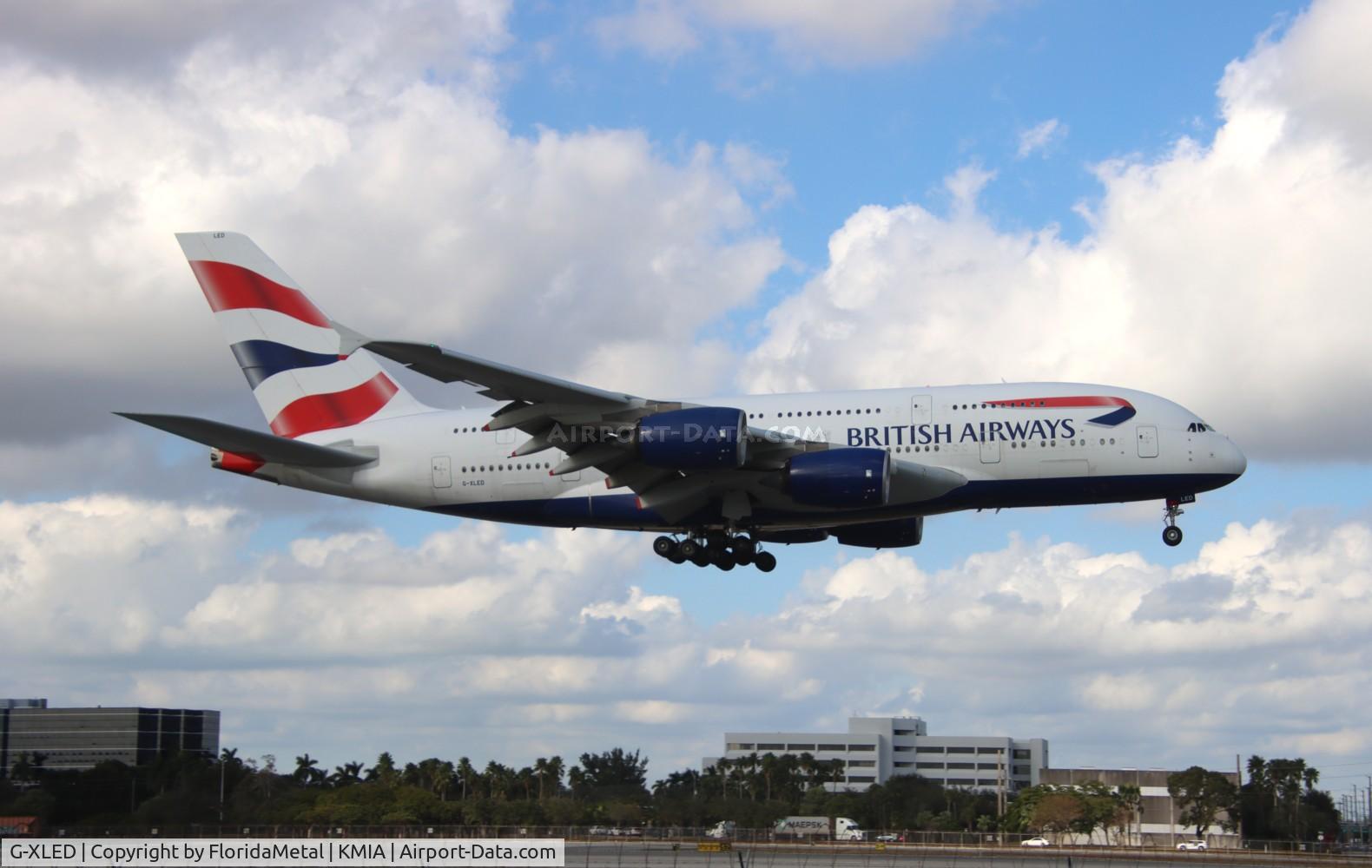 G-XLED, 2013 Airbus A380-841 C/N 144, BAW A388 zx lhr, egll-mia