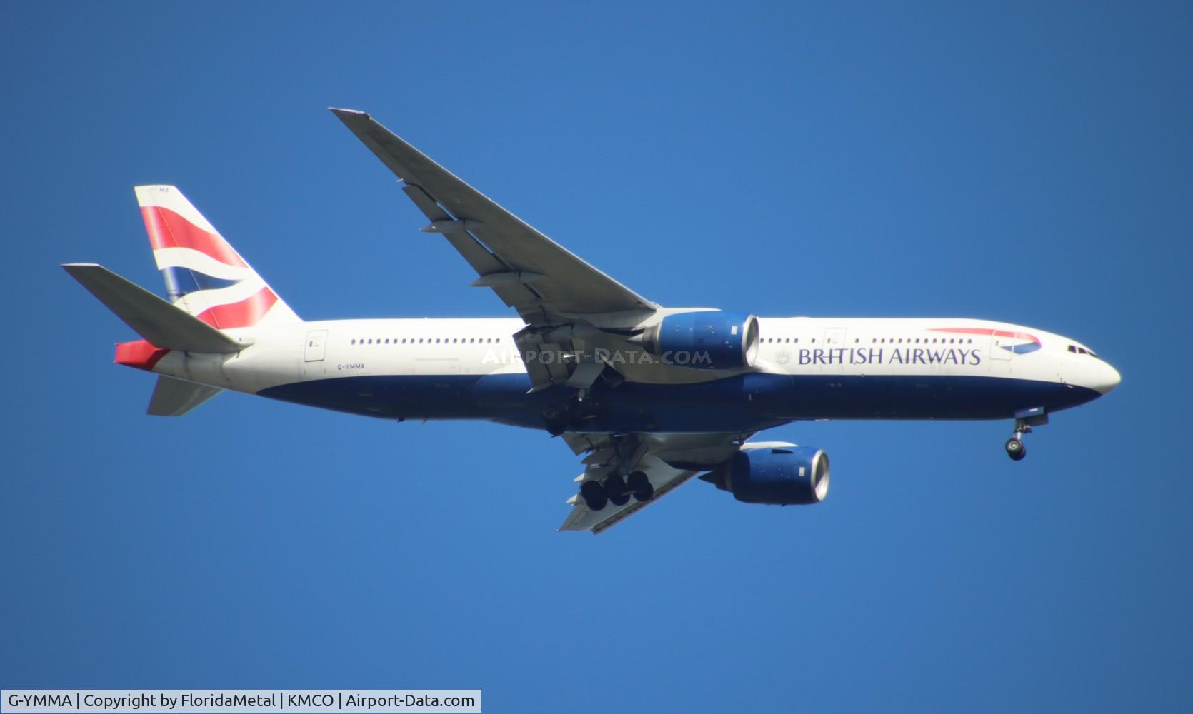 G-YMMA, 1999 Boeing 777-236 C/N 30302, BAW 772 zx lgw, egkk-mco
