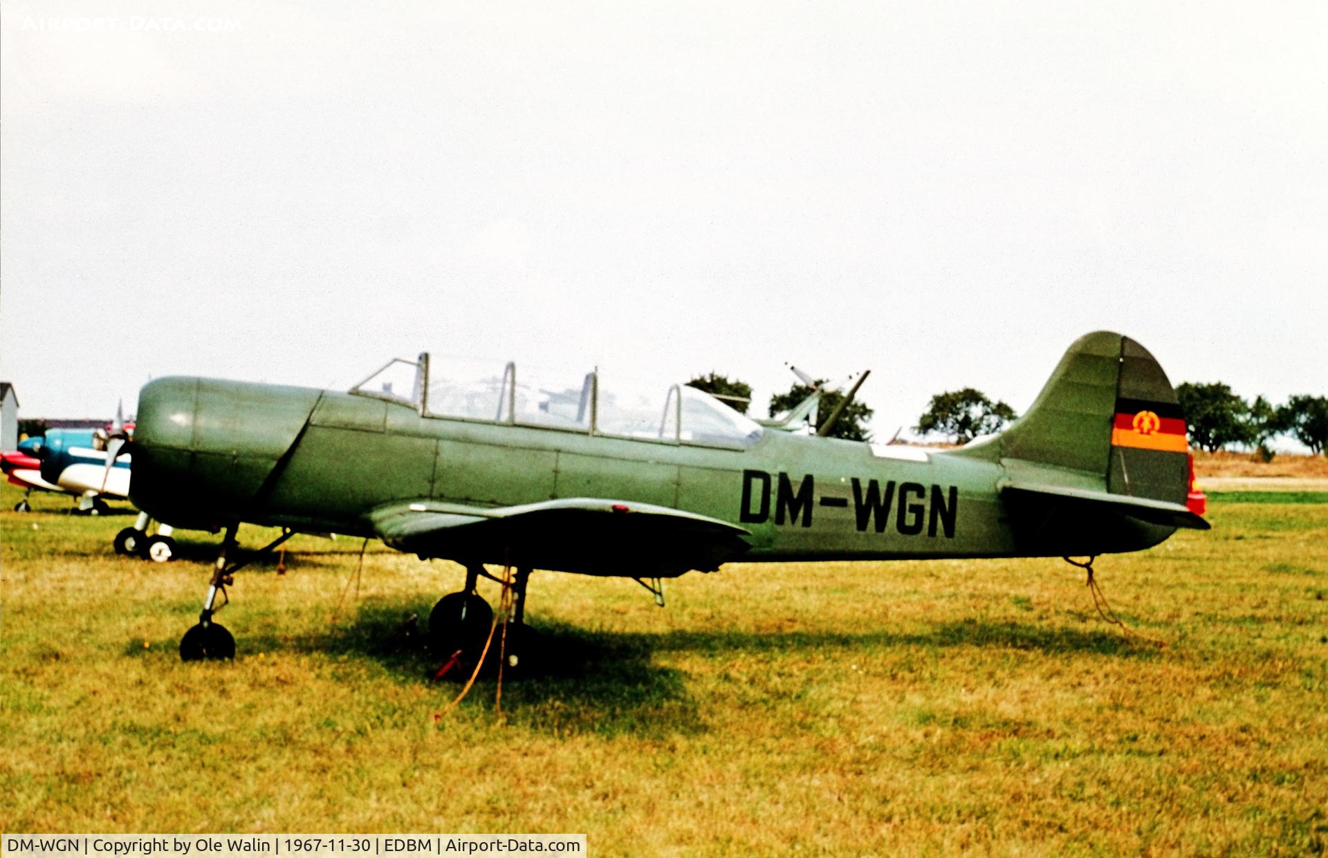DM-WGN, 1964 Yakovlev Yak-18A C/N 0502, Magdeburg DDR 1968