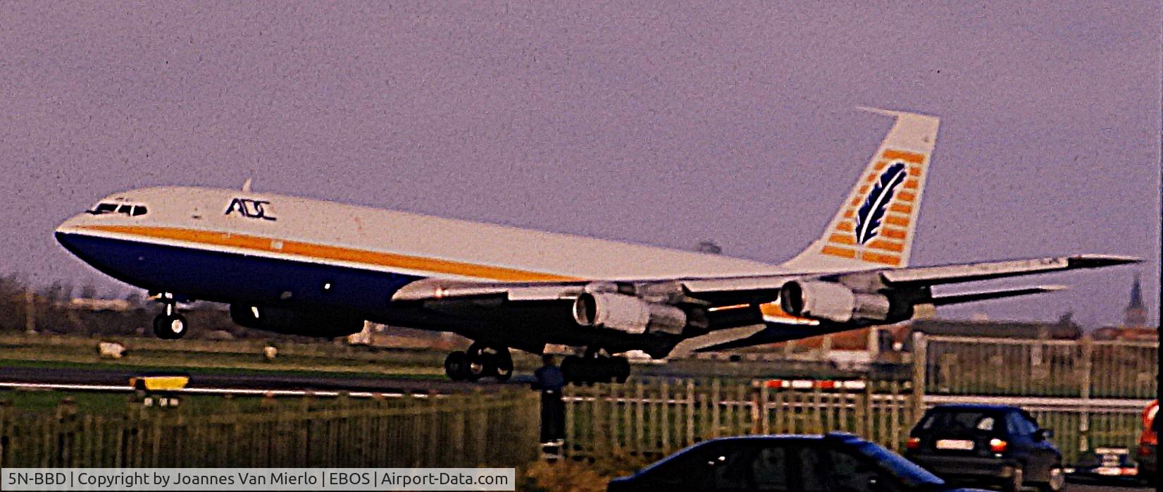 5N-BBD, 1968 Boeing 707-338C C/N 19625, ex-slide