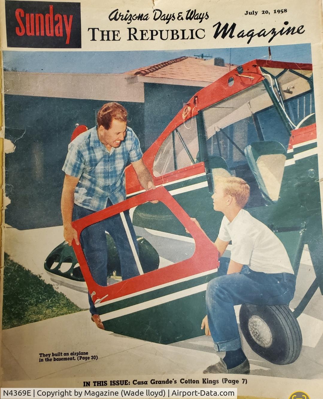 N4369E, 1948 Aeronca 11CC Super Chief C/N 11CC-195, Restoration in 1958