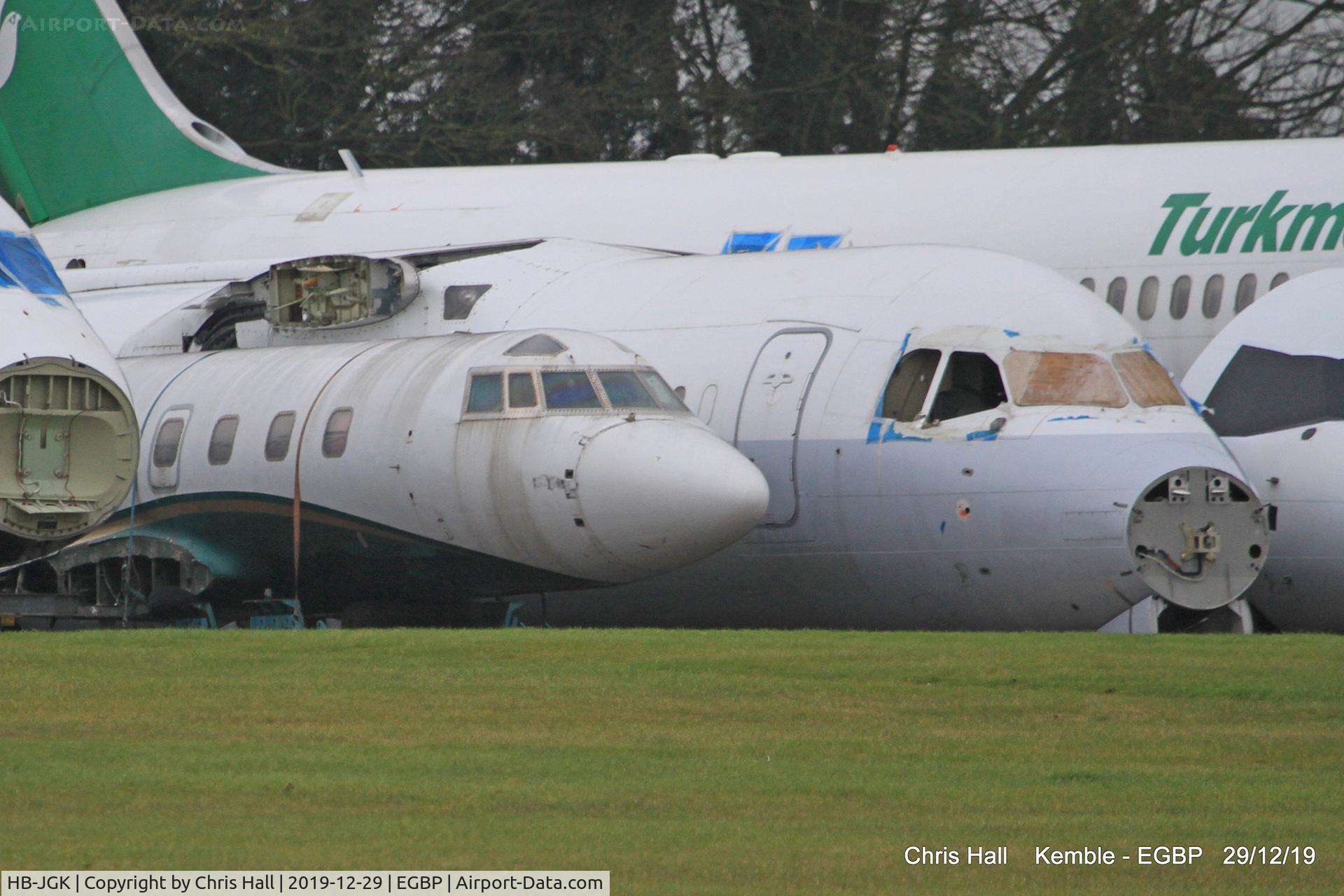 HB-JGK, 1979 Lockheed L-1329-25 JetStar II C/N 5233, Kemble