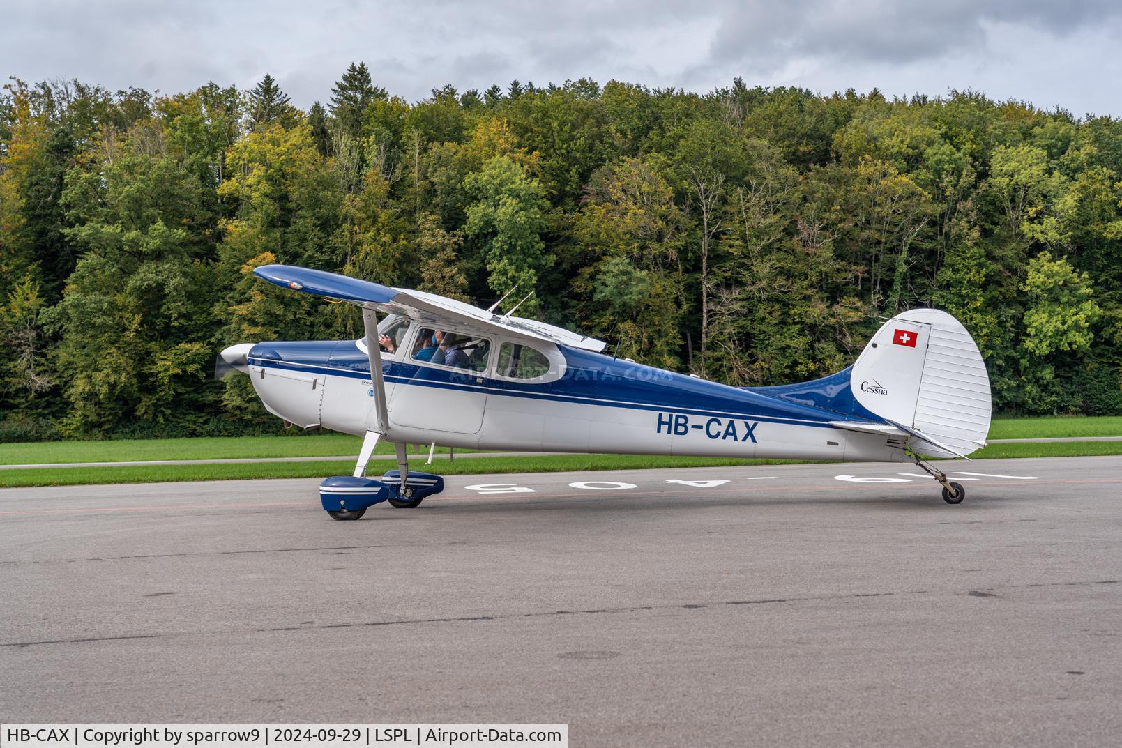 HB-CAX, 1950 Cessna 170A C/N 19644, Waiting at its first base. HB-registered since 1951-01-11