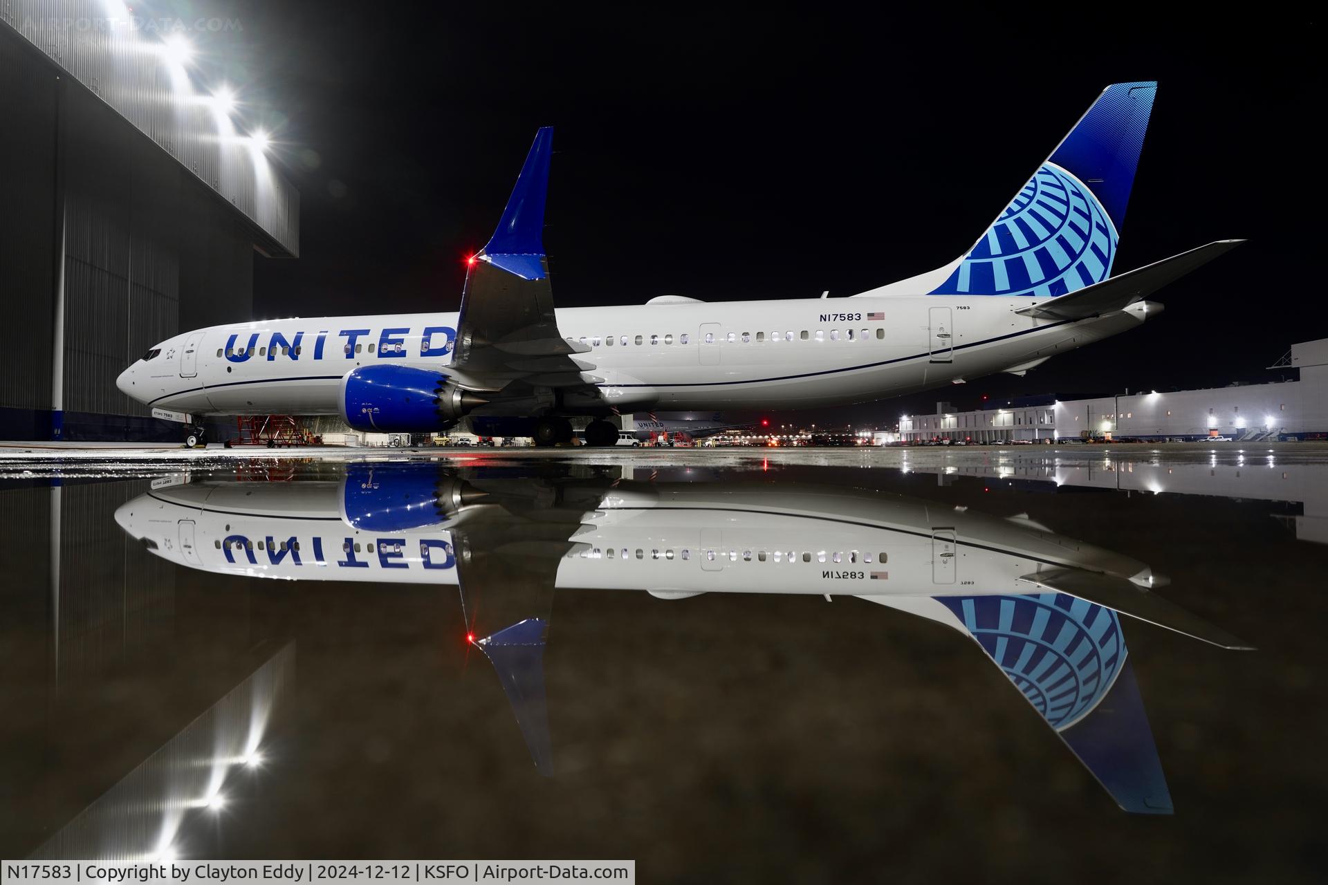N17583, 2024 United Airlines 737 MAX 9 C/N 43520, SFO 2024