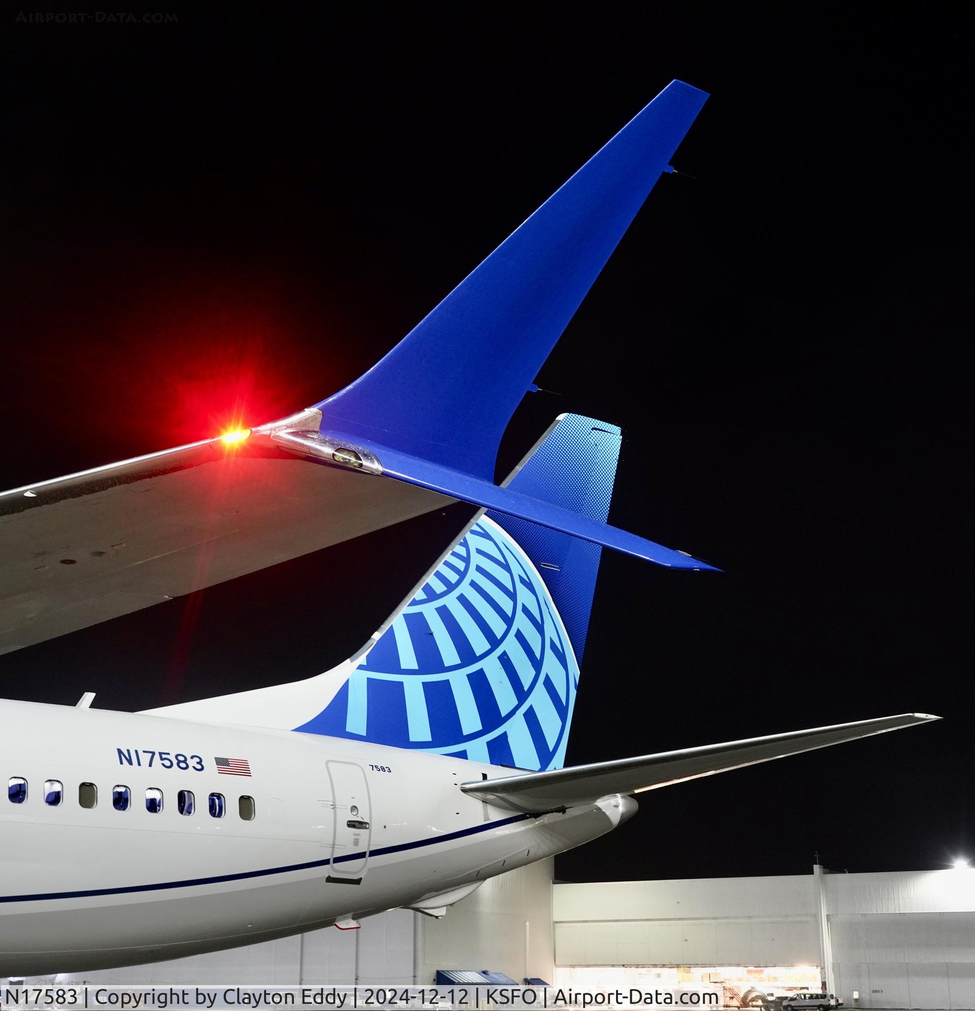 N17583, 2024 United Airlines 737 MAX 9 C/N 43520, SFO 2024