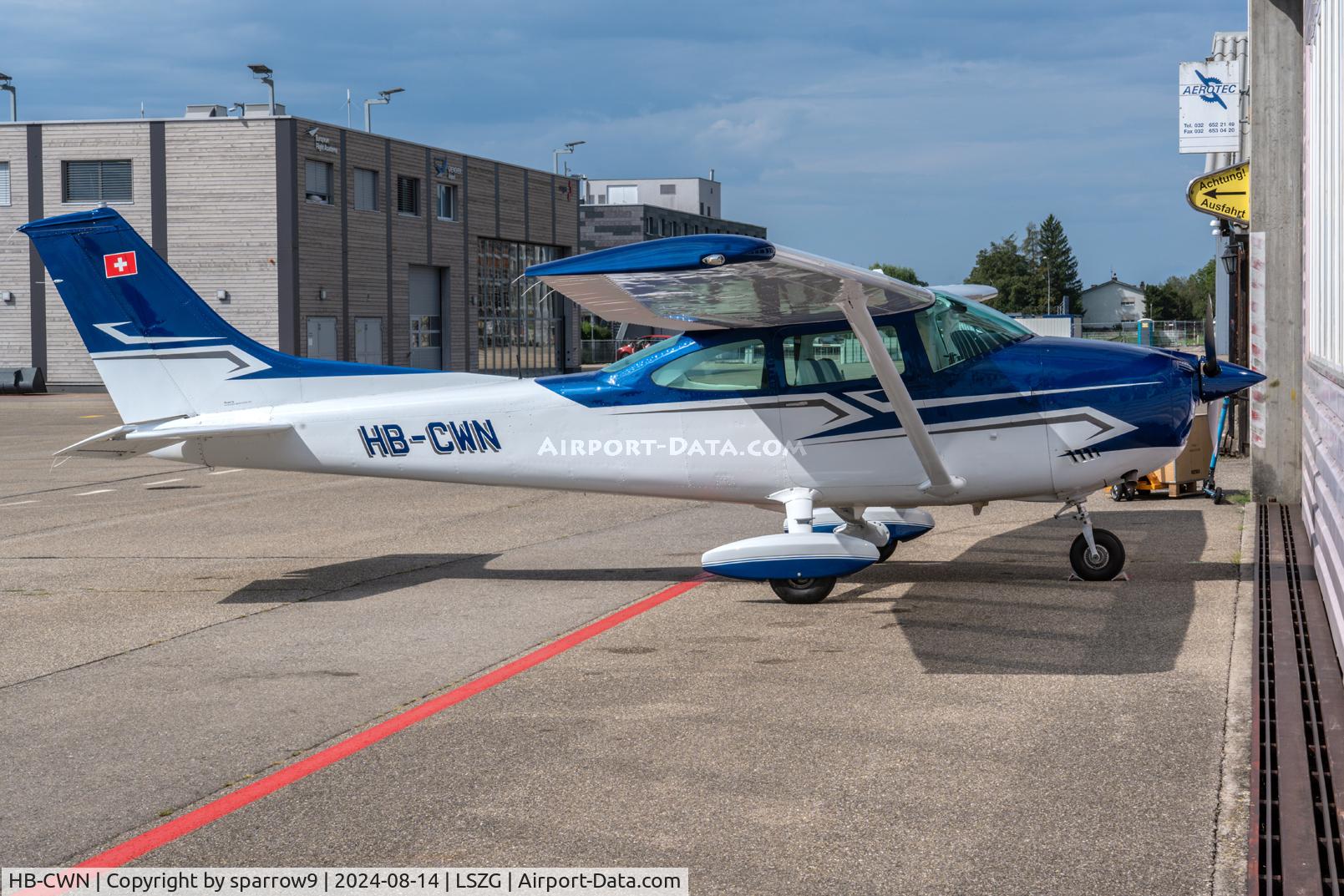 HB-CWN, 1973 Cessna 182P Skylane Skylane C/N 18261794, In front of maintenance
