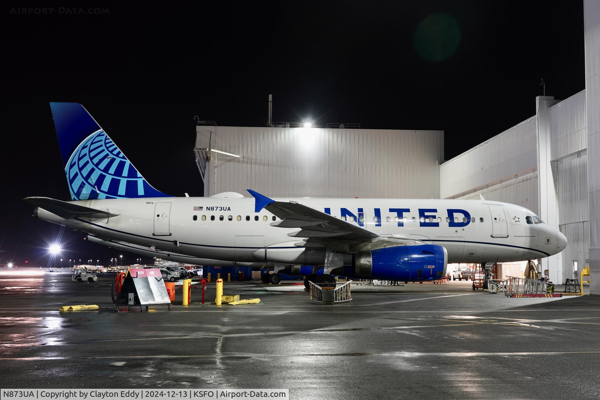 N873UA, 2003 Airbus A319-132 C/N 2004, SFO 2024