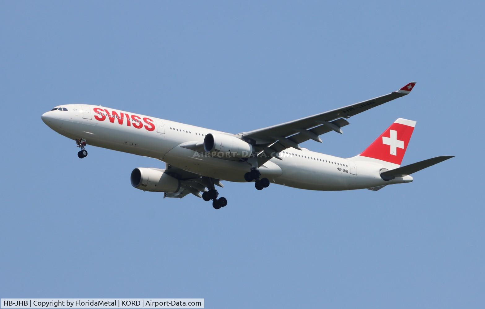 HB-JHB, 2009 Airbus A330-343X C/N 1018, SWR A333 zx zrh, lszh-ord