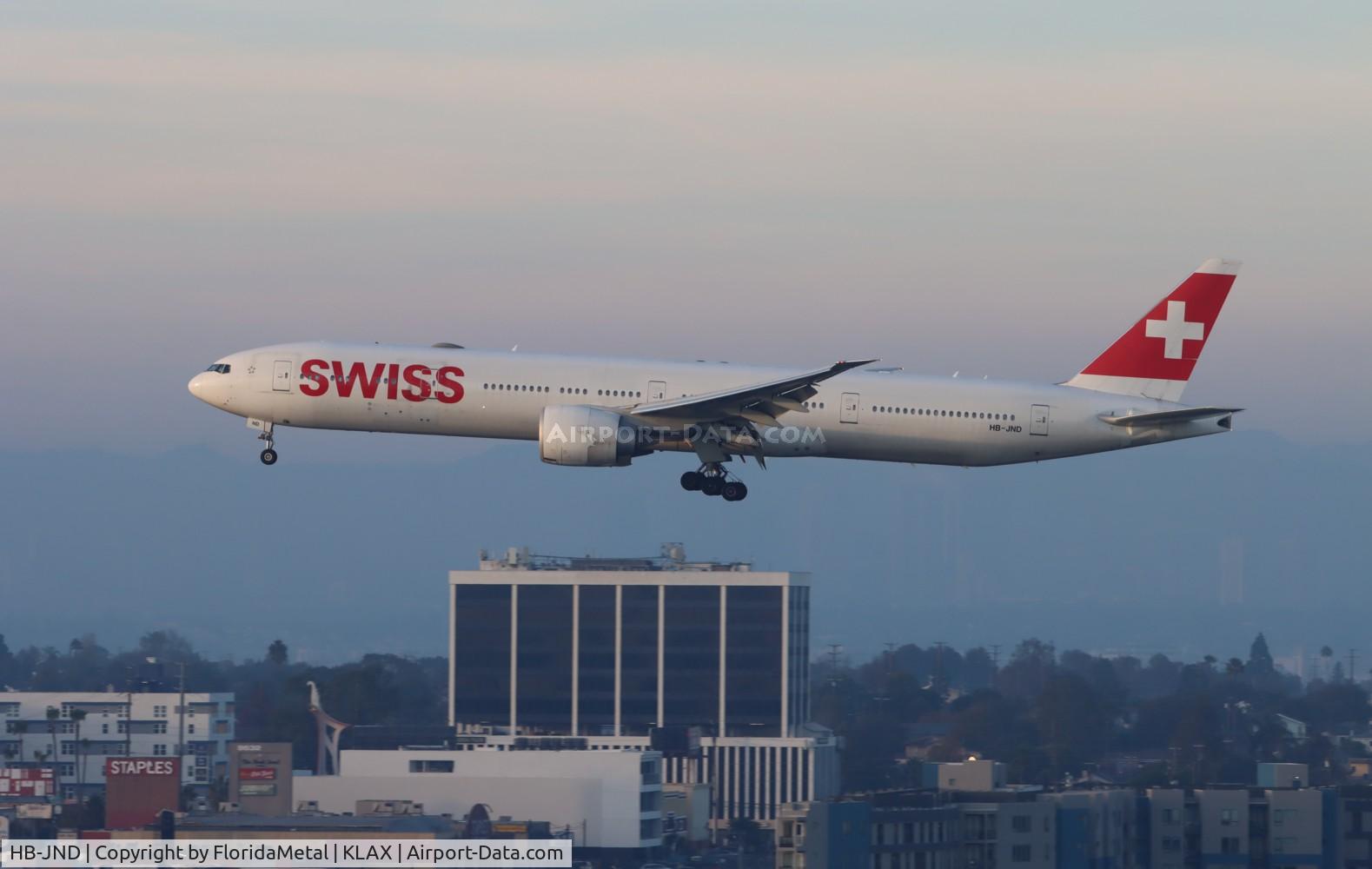 HB-JND, 2016 Boeing 777-3DE/ER C/N 44585, SWR 773 zx zrh, lszh-lax