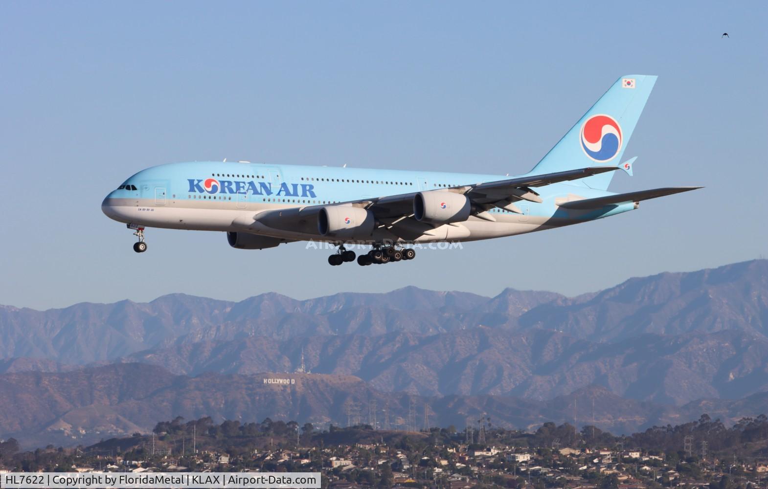 HL7622, 2013 Airbus A380-861 C/N 128, KAL A388 zx icn, rksi-lax