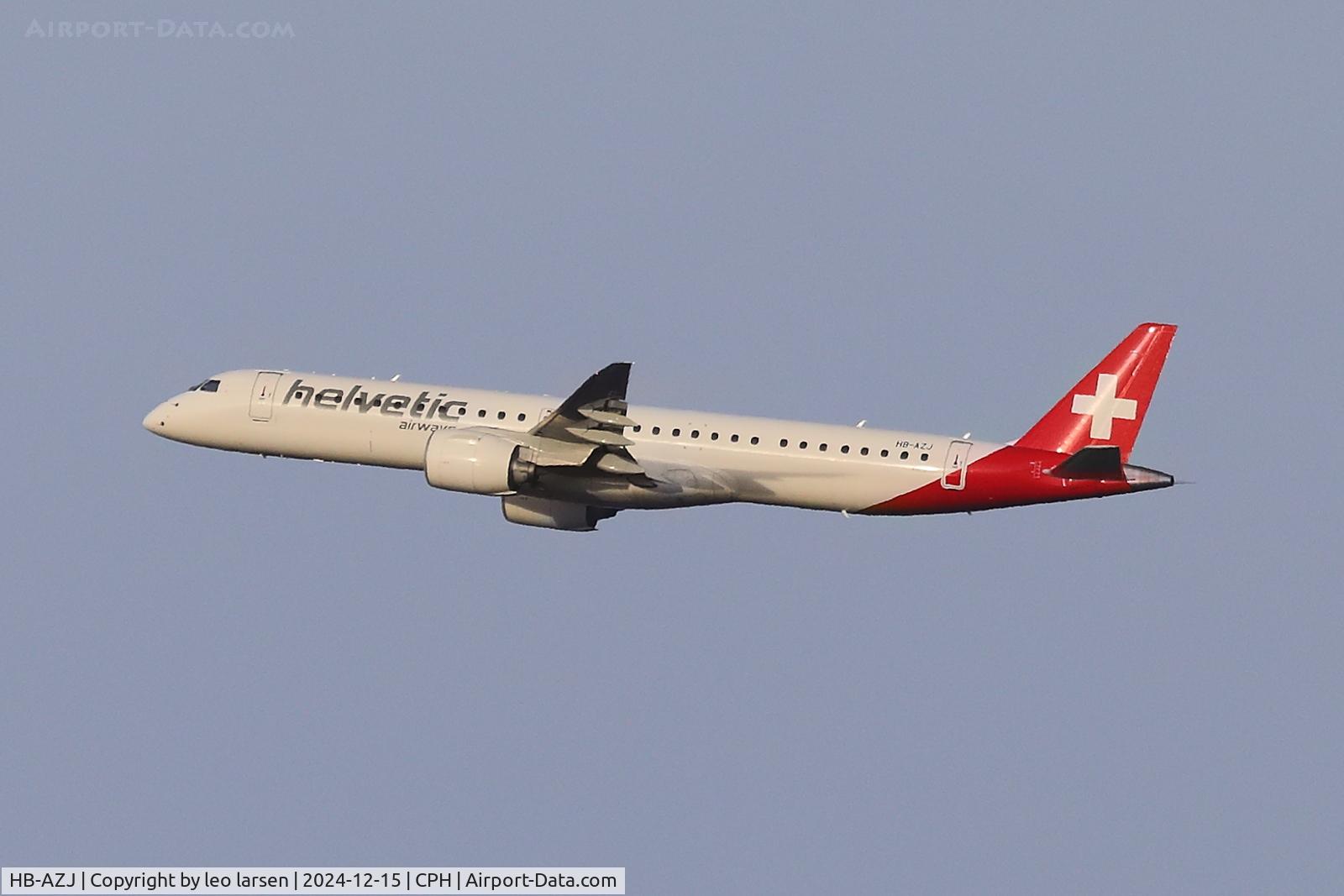 HB-AZJ, 2021 Embraer E195-E2 (ERJ-190-400 STD) C/N 19020057, Copenhagen 15.12.2024