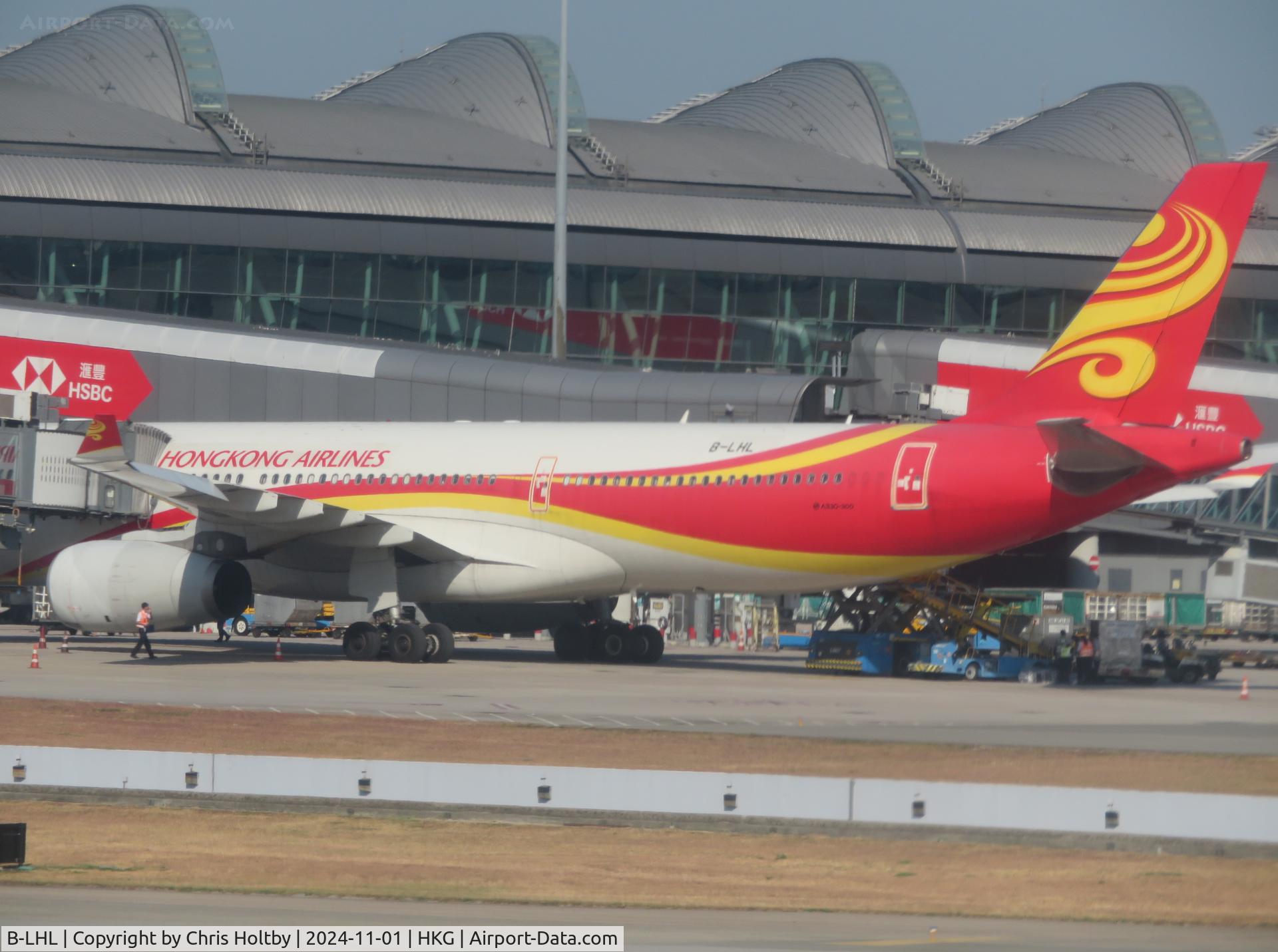 B-LHL, 2015 Airbus A330-343 C/N 1686, On stand at Hong Kong International