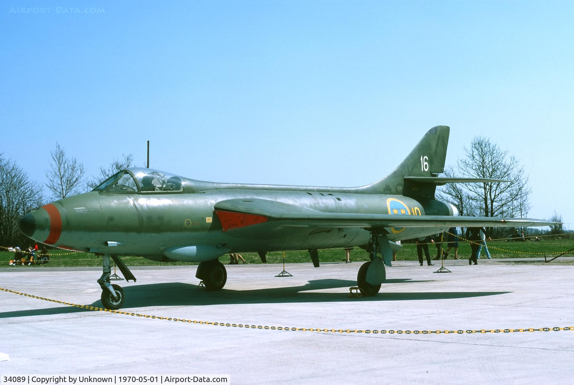 34089, 1956 Hawker Hunter F.50 C/N HABL/003224, Unknown 5.1970