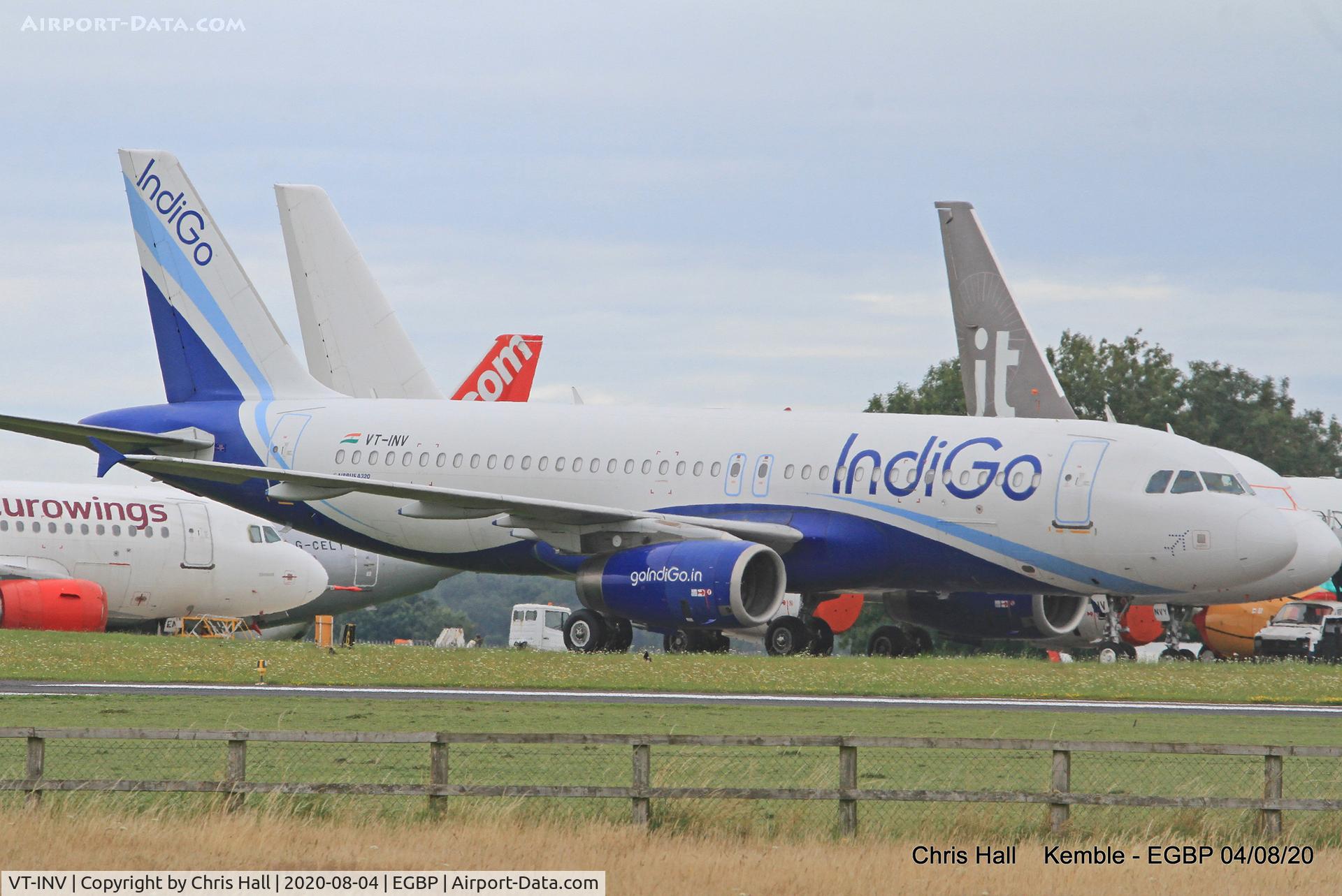VT-INV, 2008 Airbus A320-232 C/N 3618, Kemble