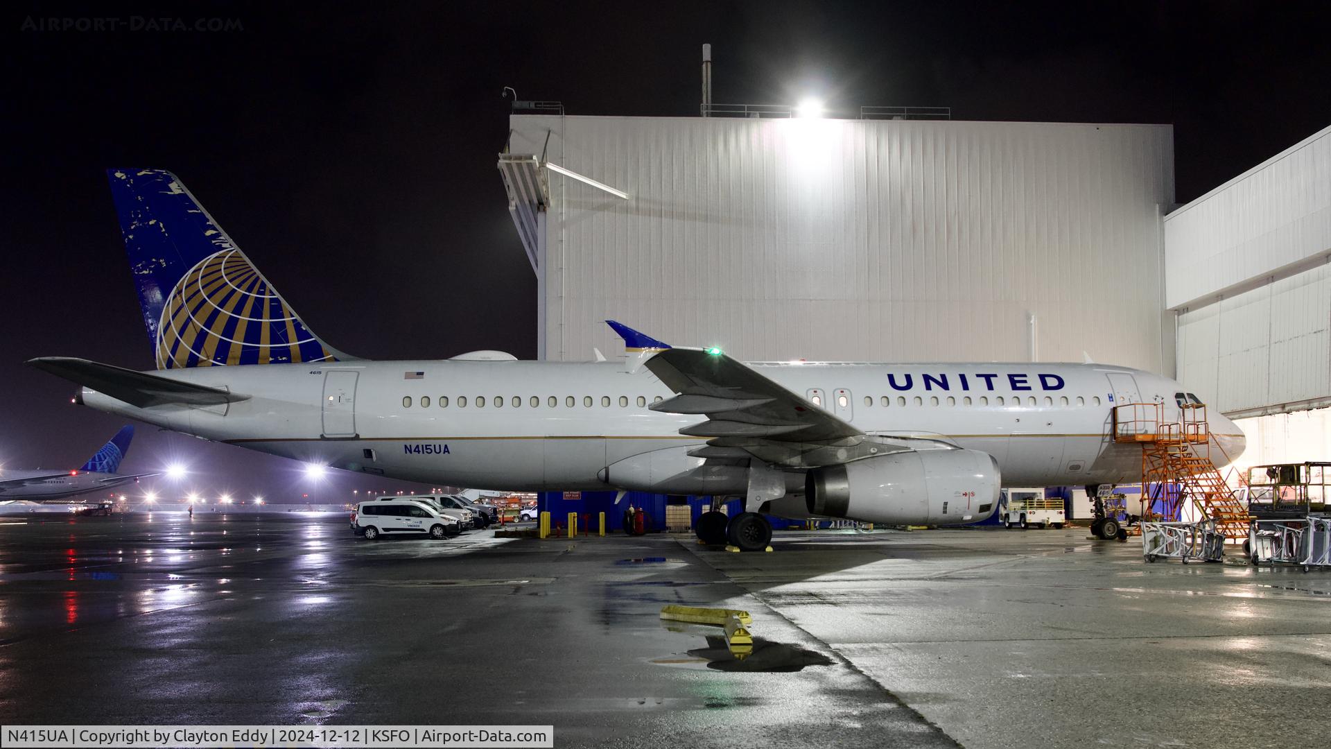 N415UA, 1994 Airbus A320-232 C/N 475, SFO 2024