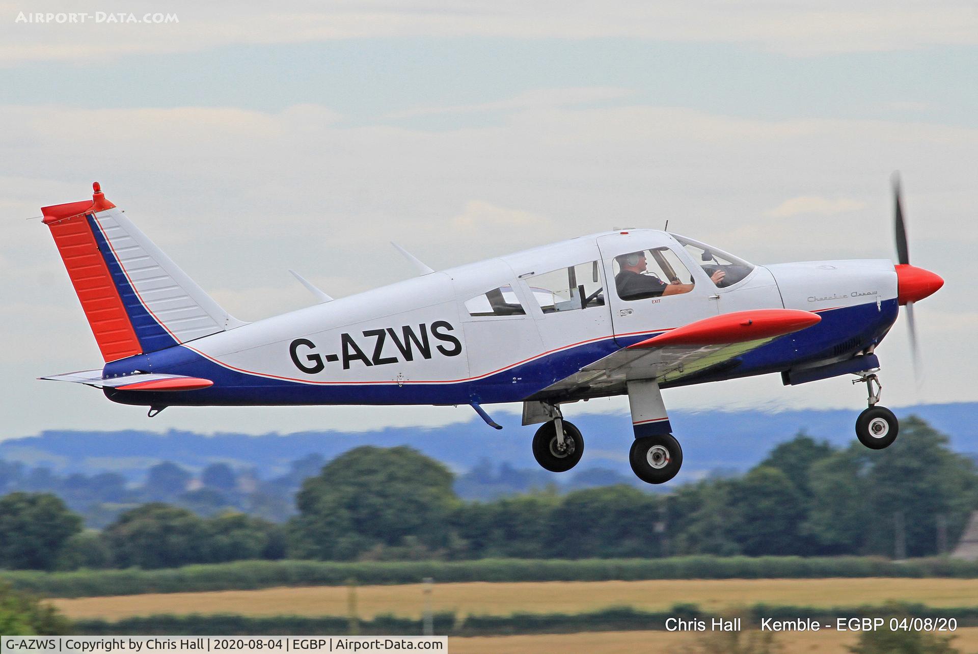 G-AZWS, 1969 Piper PA-28R-180 Cherokee Arrow C/N 28R-30749, Kemble