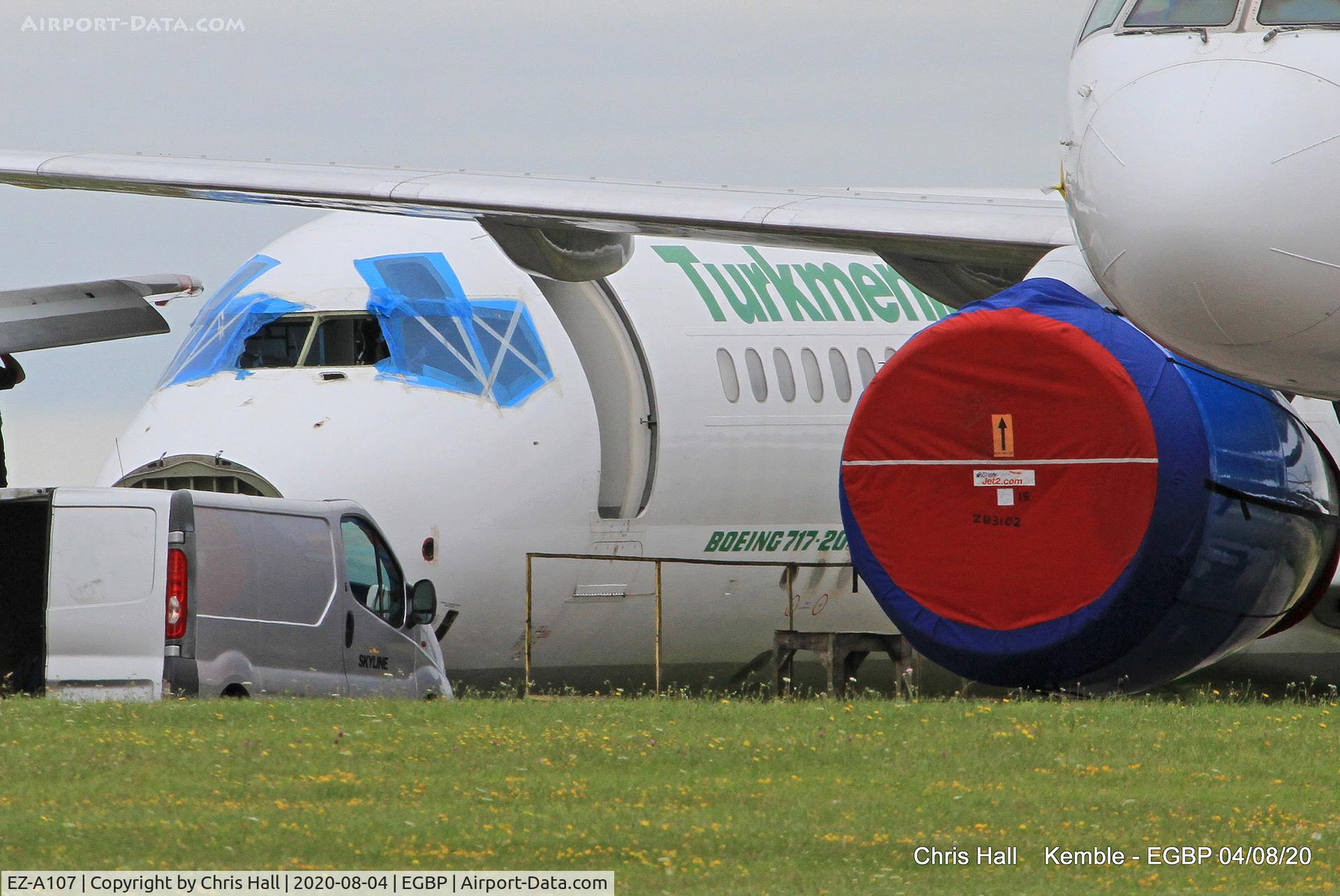 EZ-A107, 2005 Boeing 717-22K C/N 55187, Kemble