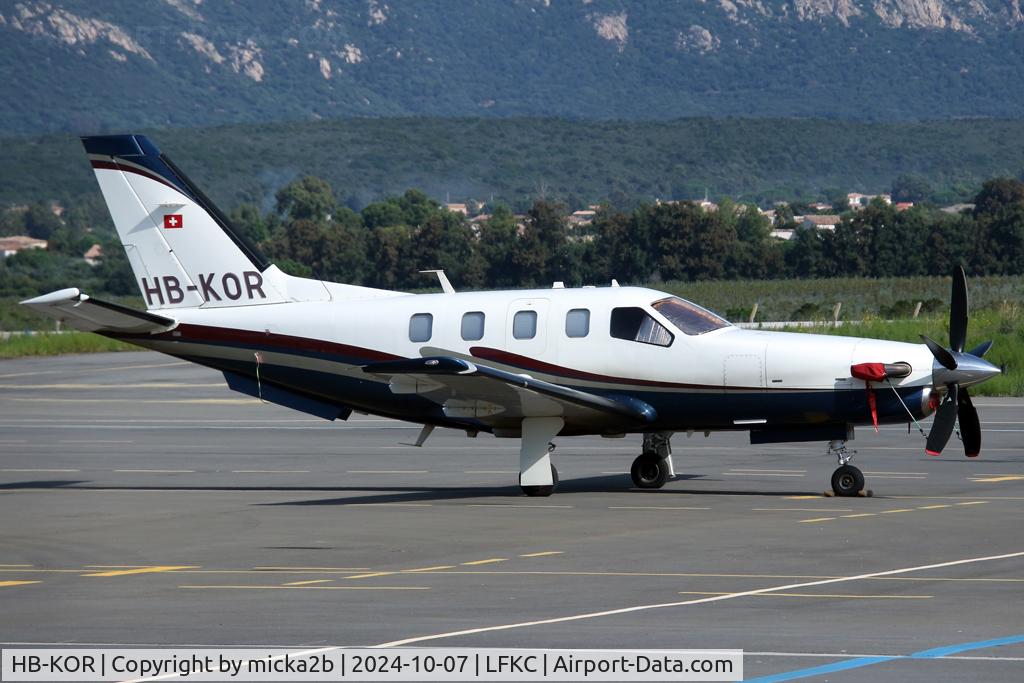 HB-KOR, 2006 Socata TBM-850 C/N 349, Parked