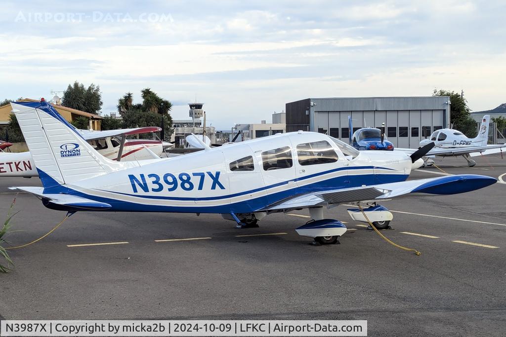 N3987X, 1975 Piper PA-28-180 C/N 28-7505253, Parked