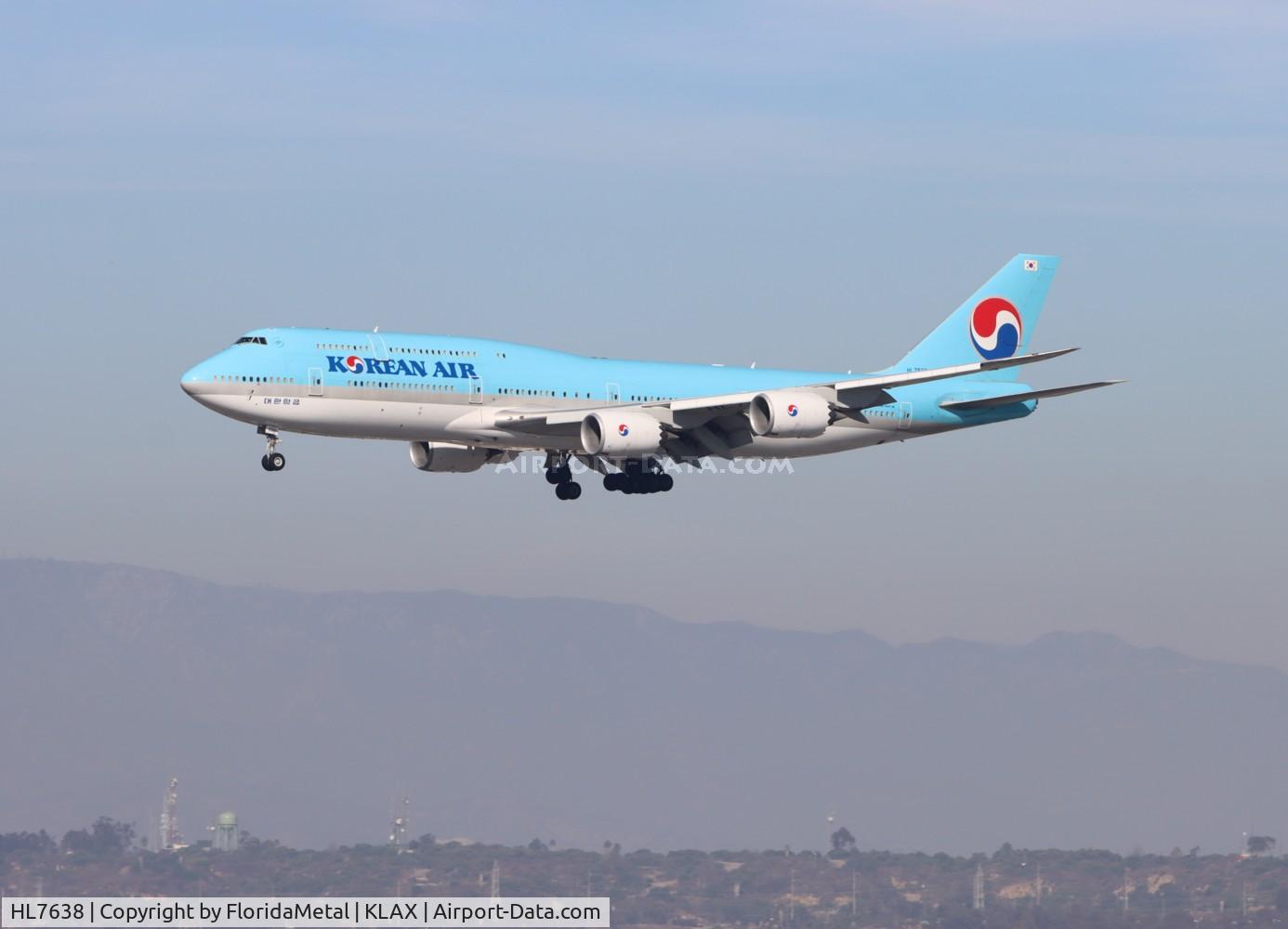 HL7638, 2016 Boeing 747-8B5 C/N 60408, KAL 748 zx icn, rksi-lax