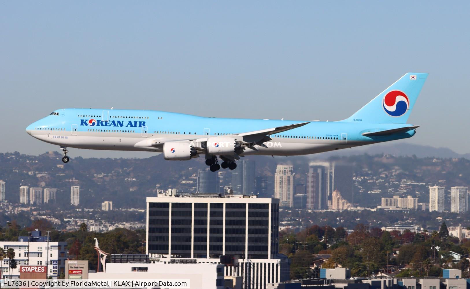 HL7636, 2015 Boeing 747-8B5 C/N 60407, KAL 748 zx icn, rksi-lax