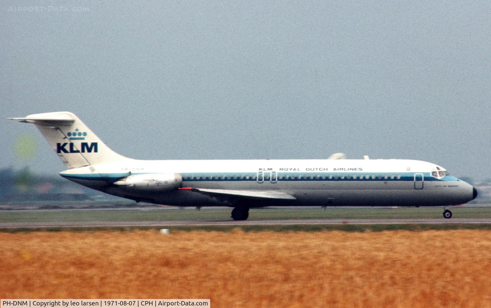 PH-DNM, 1968 Douglas DC-9-33 C/N 47191, Copenhagen 7.8.1971