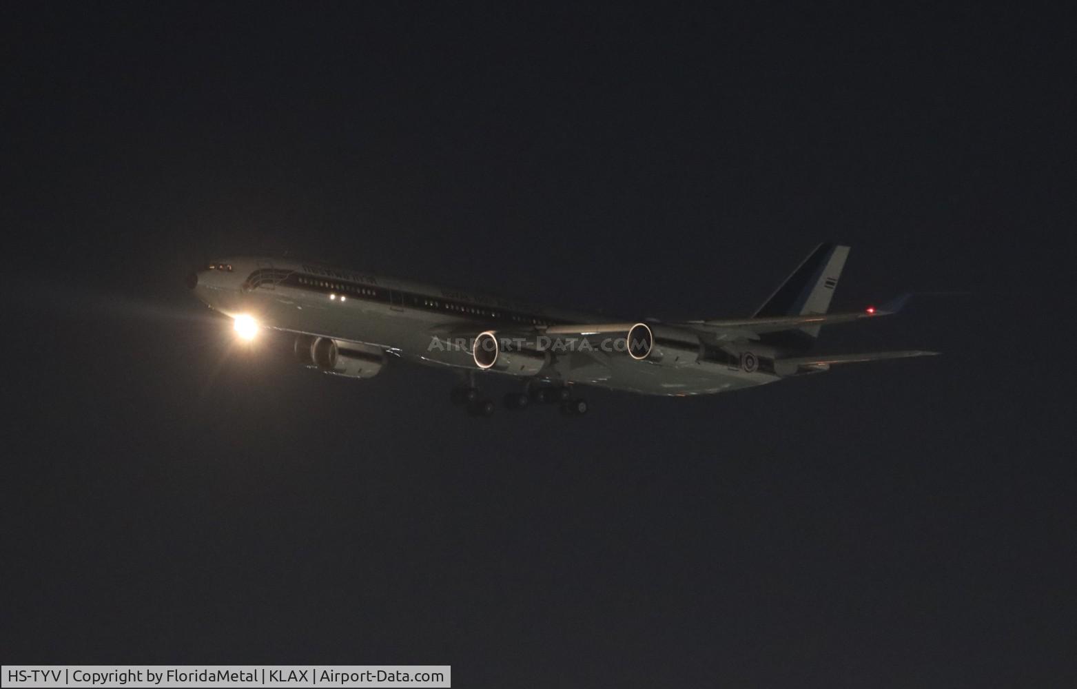 HS-TYV, 2005 Airbus A340-541 C/N 698, Royal Thai Air Force A345 zx bkk, vtbs-lax