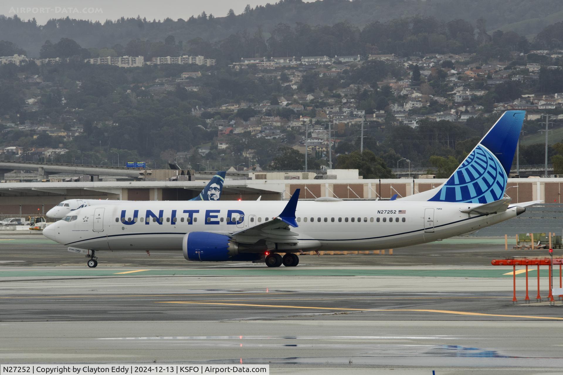 N27252, 2021 Boeing 737-8 MAX C/N 43932, SFO 2024