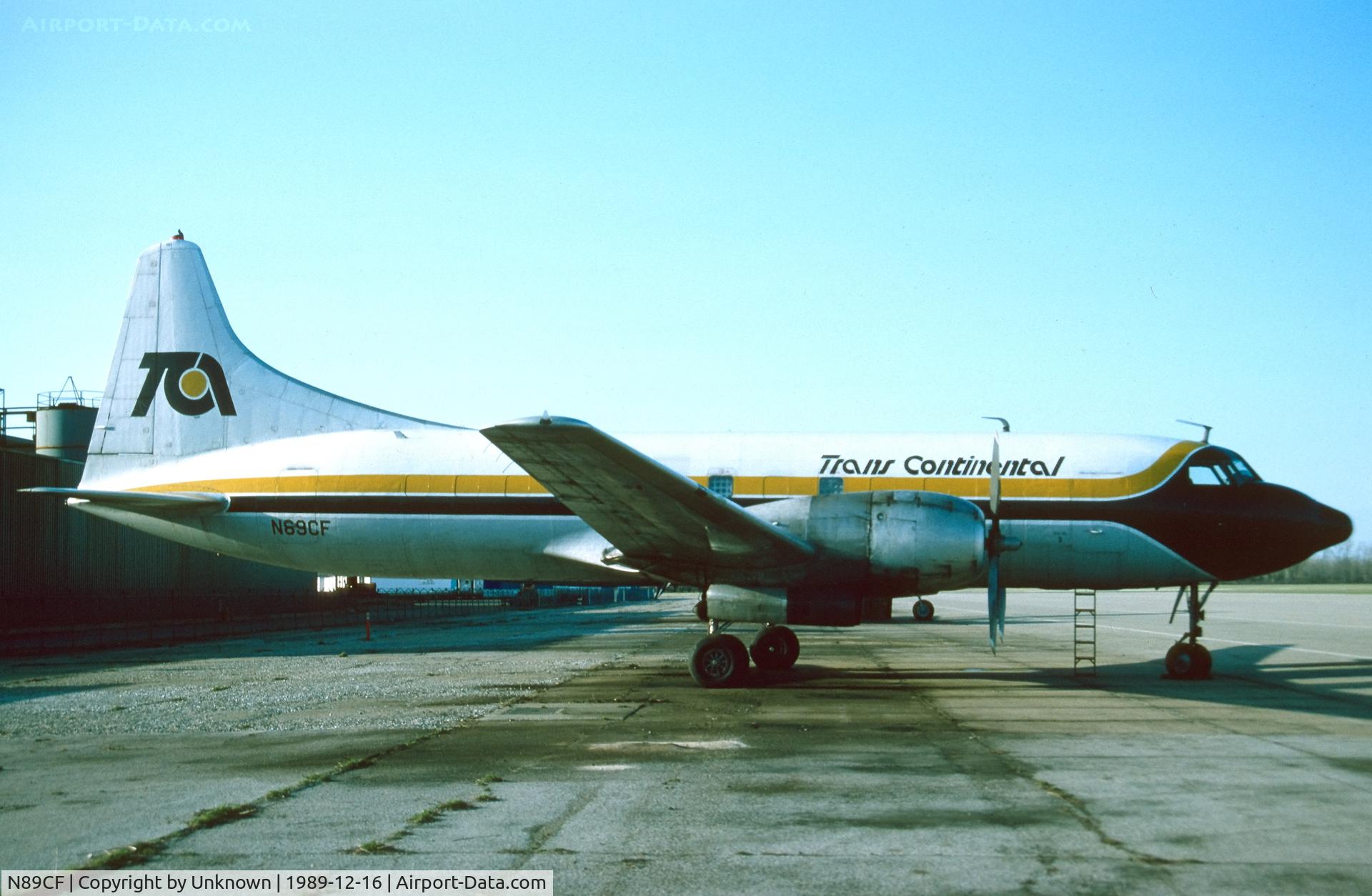 N89CF, 1954 Convair 340 C/N 189, 1989 unknown