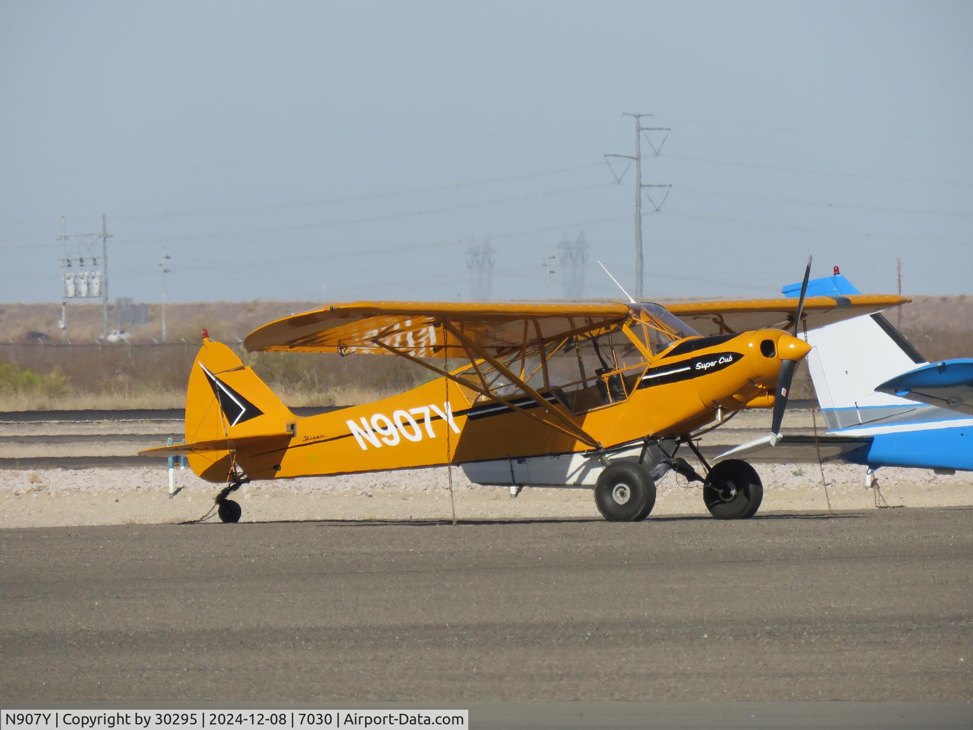 N907Y, Piper PA-18A 150 Super Cub C/N 186291, Parked