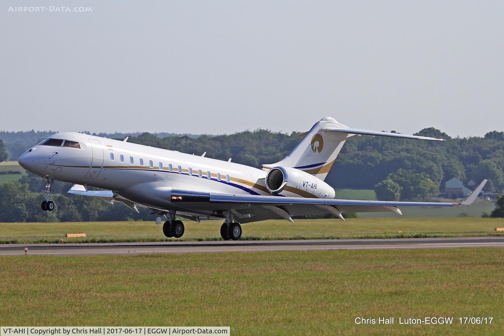 VT-AHI, Bombardier BD-700-1A11 Global 6000 C/N 9651, Luton