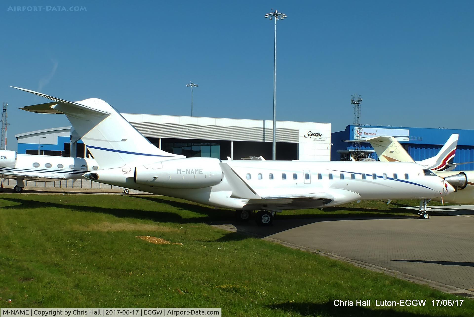M-NAME, 2016 Bombardier BD700-1A10 Global 6000 C/N 9706, Luton
