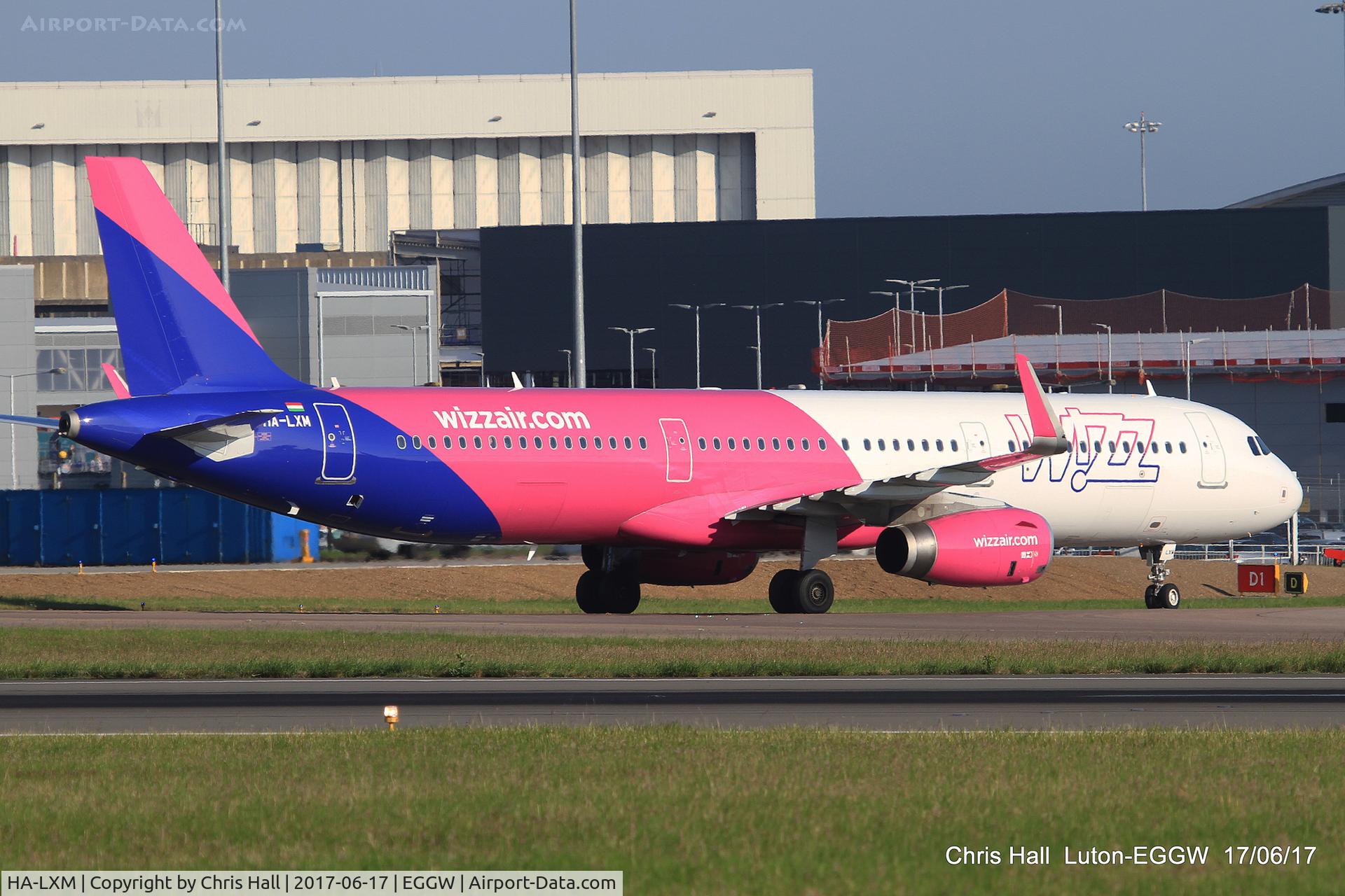 HA-LXM, 2017 Airbus A321-231 C/N 7528, Luton