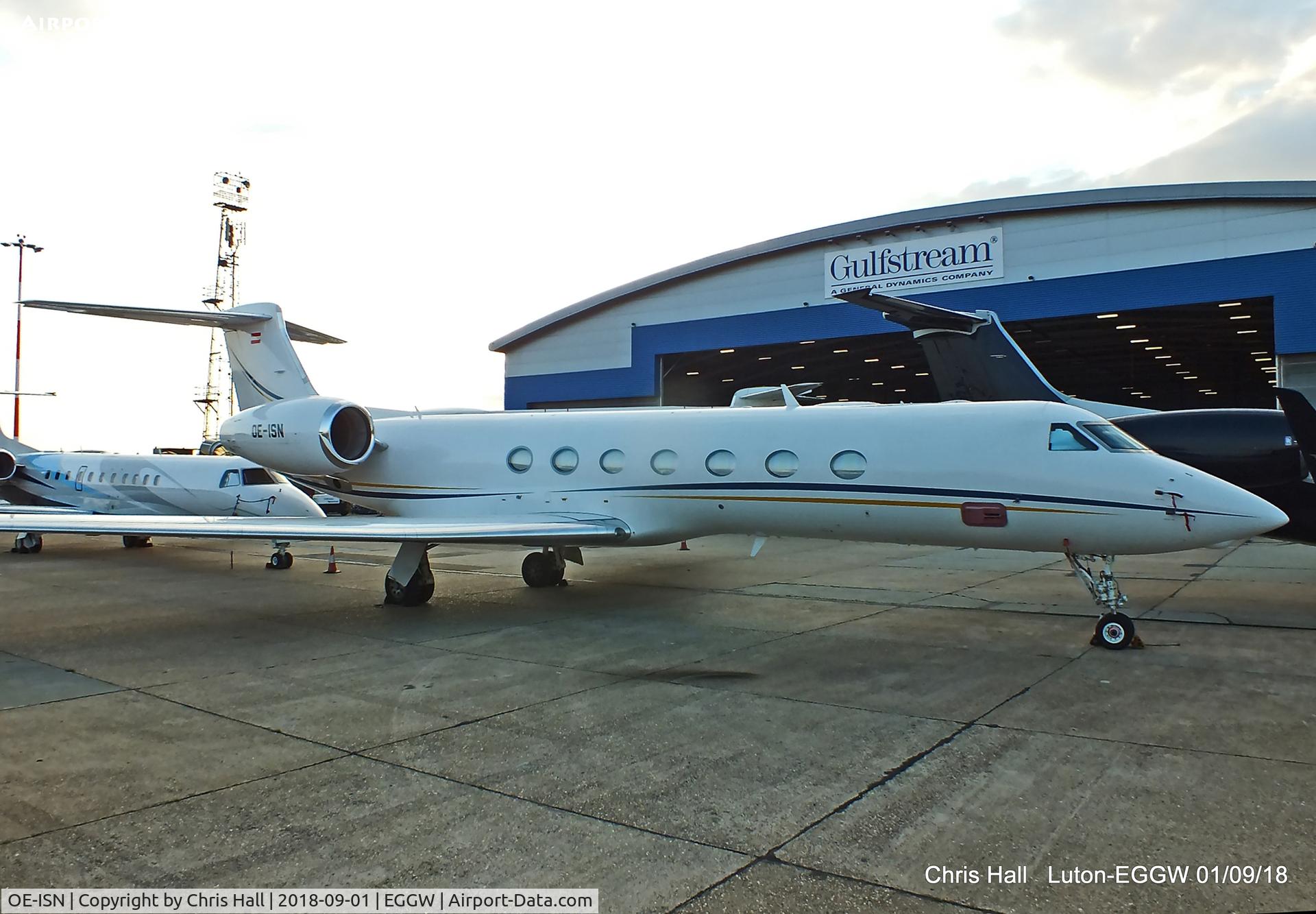 OE-ISN, 2012 Gulfstream Aerospace GV-SP (G550) C/N 5379, Luton
