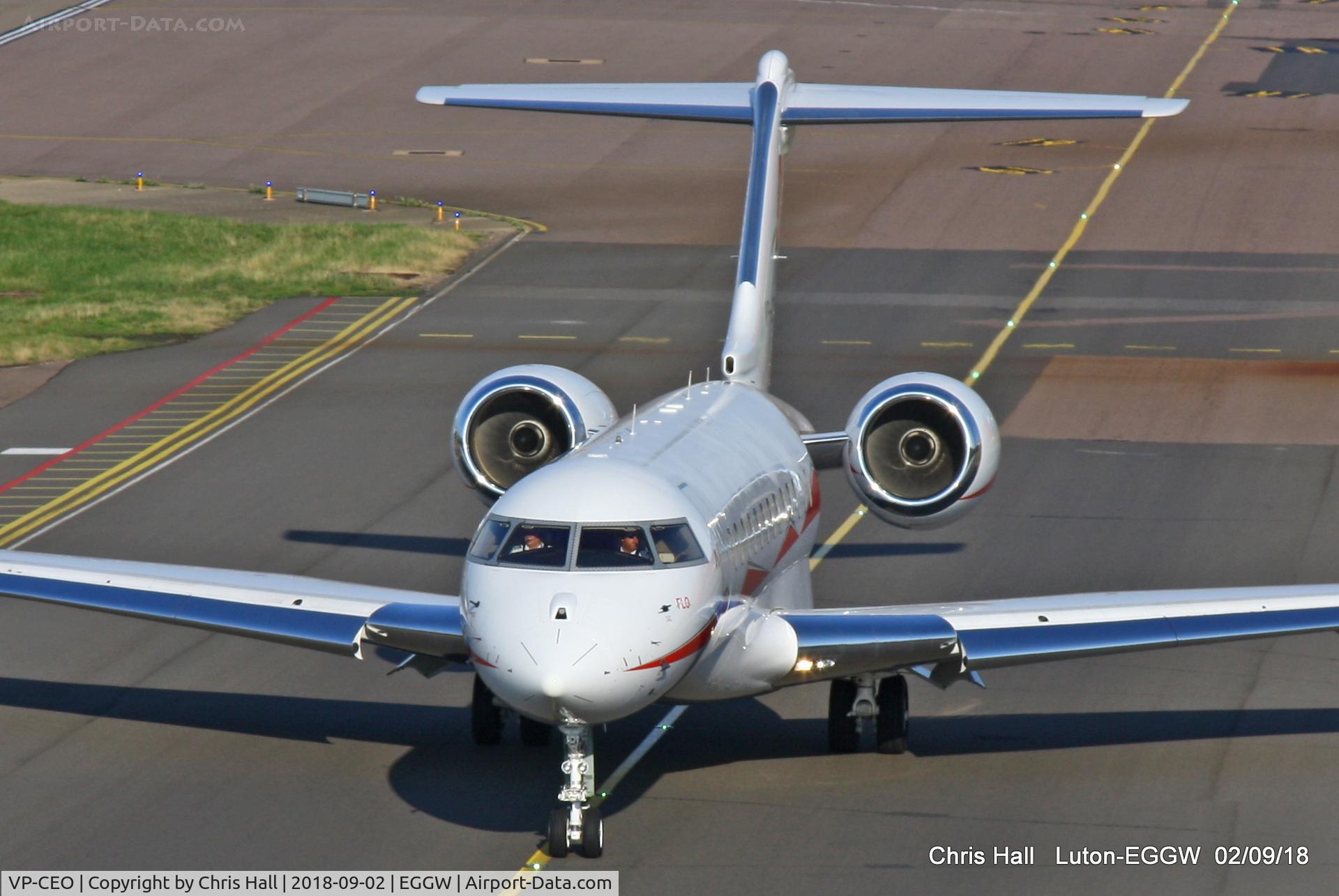 VP-CEO, 2011 Bombardier BD-700-1A10 Global Express XRS C/N 9416, Luton