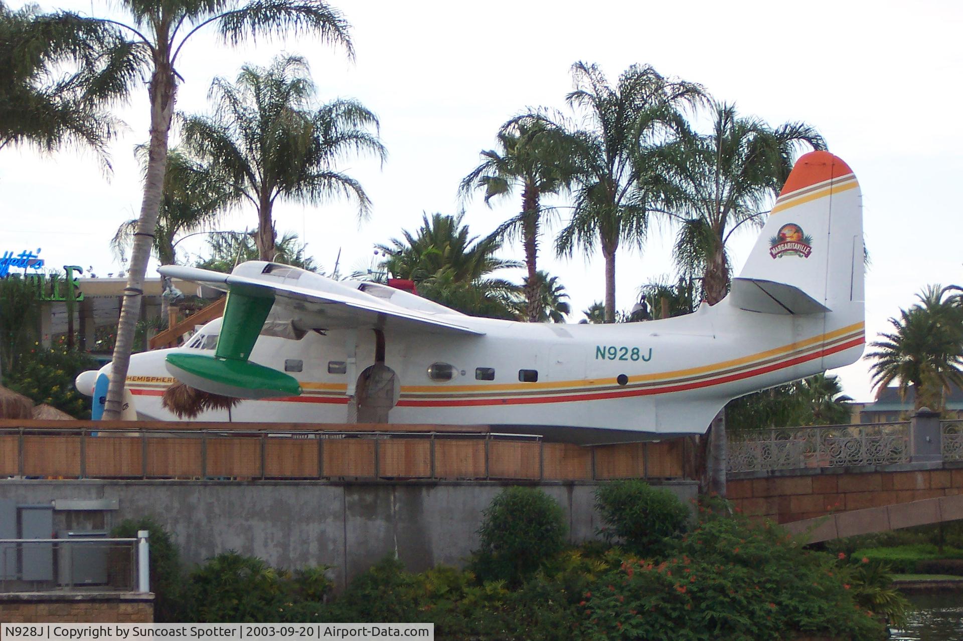 N928J, 1954 Grumman HU-16C (UF-1) Albatross C/N G-401, Jimmy Buffett's HU-16 on display at Universal Orlando Citywalk
