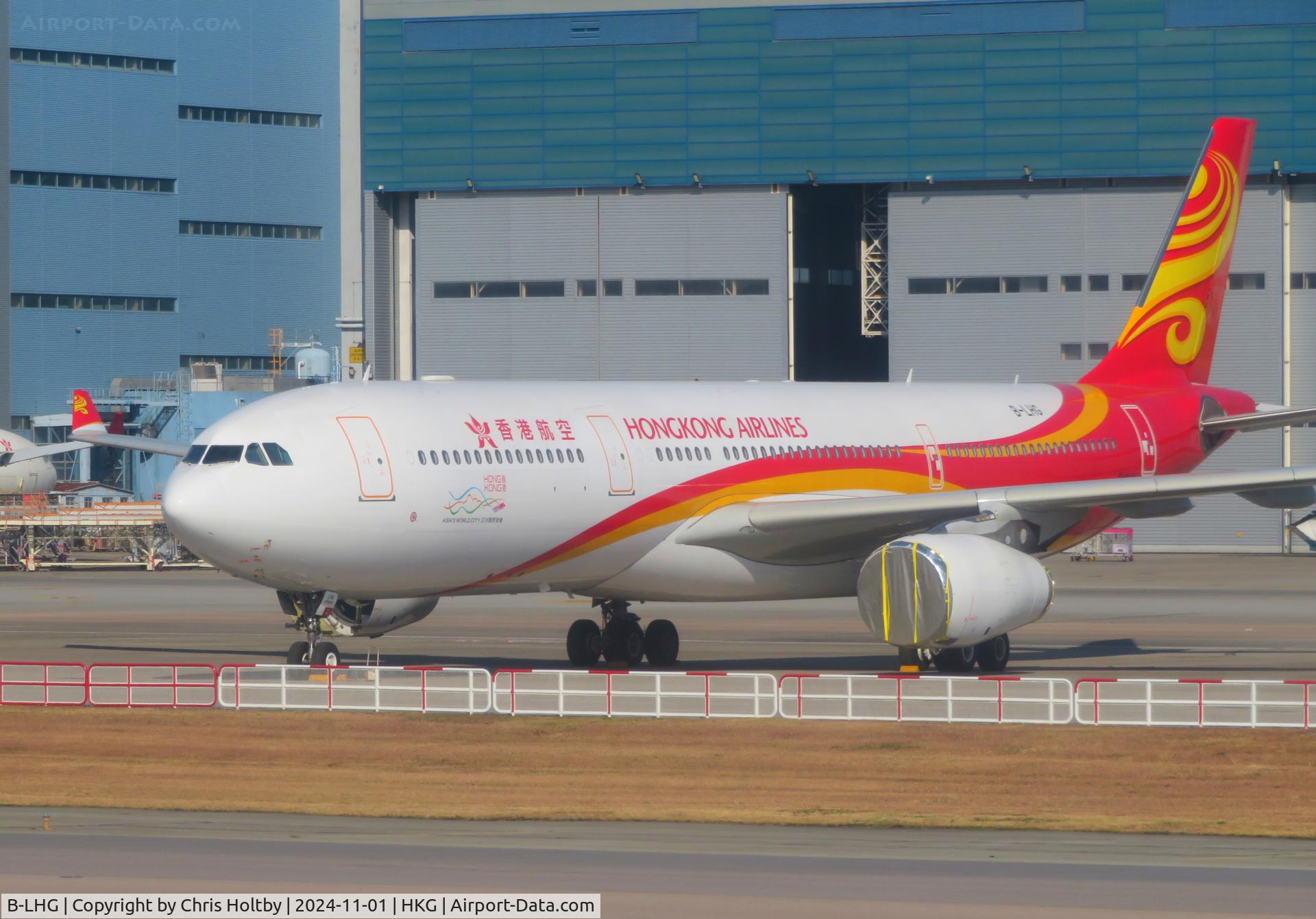 B-LHG, 2015 Airbus A330-343 C/N 1663, Parked at Hong Kong International